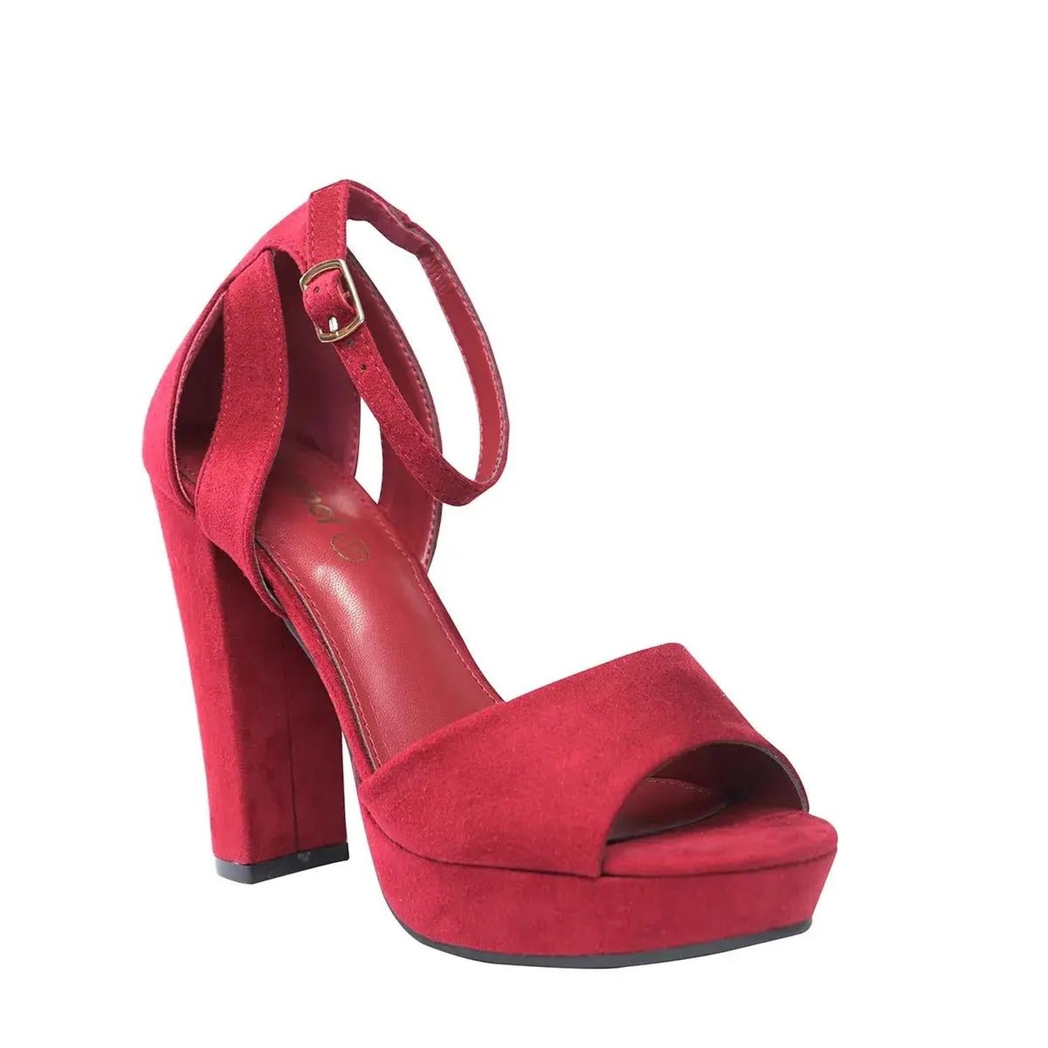 SANDALIA MUJER STHEF VESTIR BURGUNDY 7577 - 1