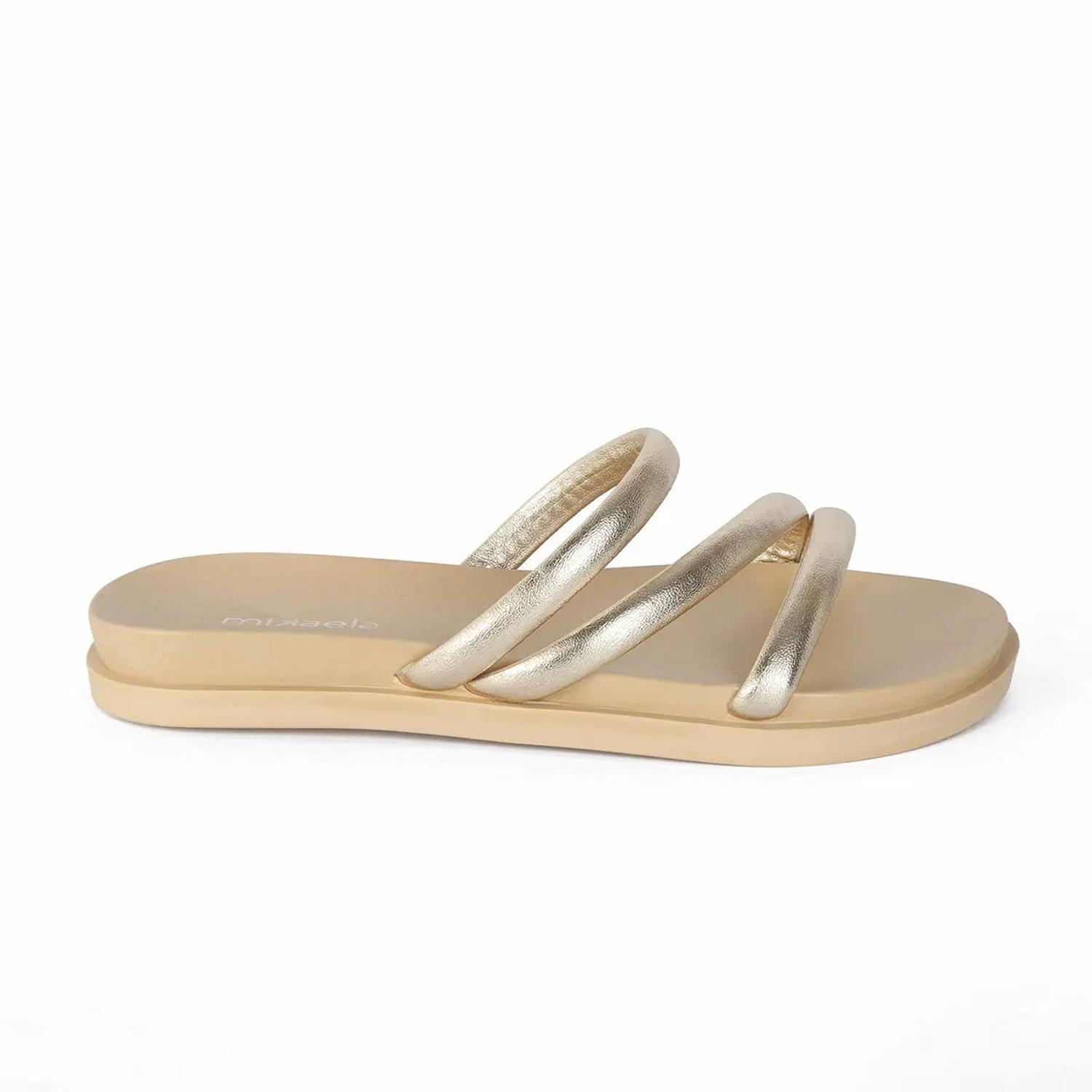 SANDALIA MUJER MIKAELA CASUAL OURO 3033.0315(5) DORADO 1107353 - 1