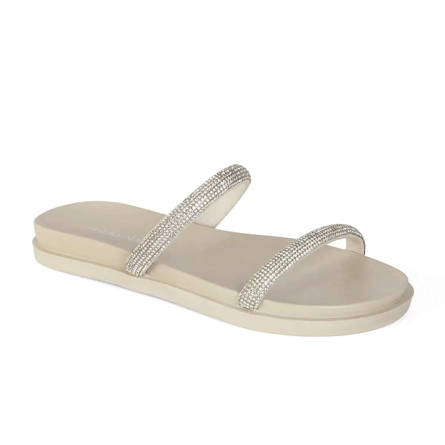 SANDALIA MUJER MIKAELA CASUAL CRISTAL/OFFWHITE 3033.0308(1) BLANCO 1107383 - 1