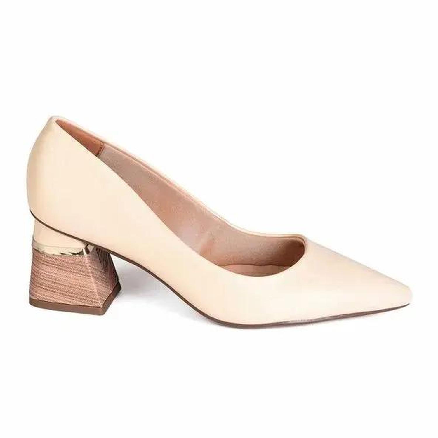 ZAPATO MUJER MIKAELA VESTIR MANTEIGA 20252-01 - 1