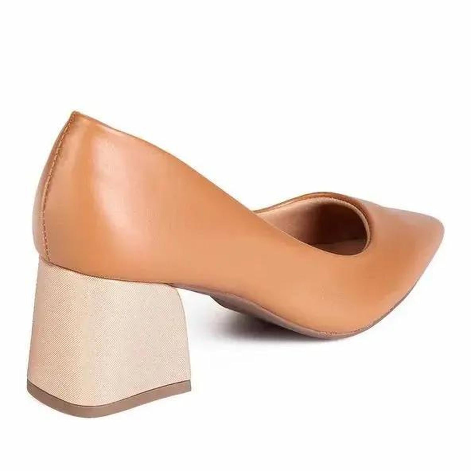 ZAPATO MUJER MIKAELA VESTIR CAPUCCINO/DOURADO 20462-01 BEIGE 1120534 - 3