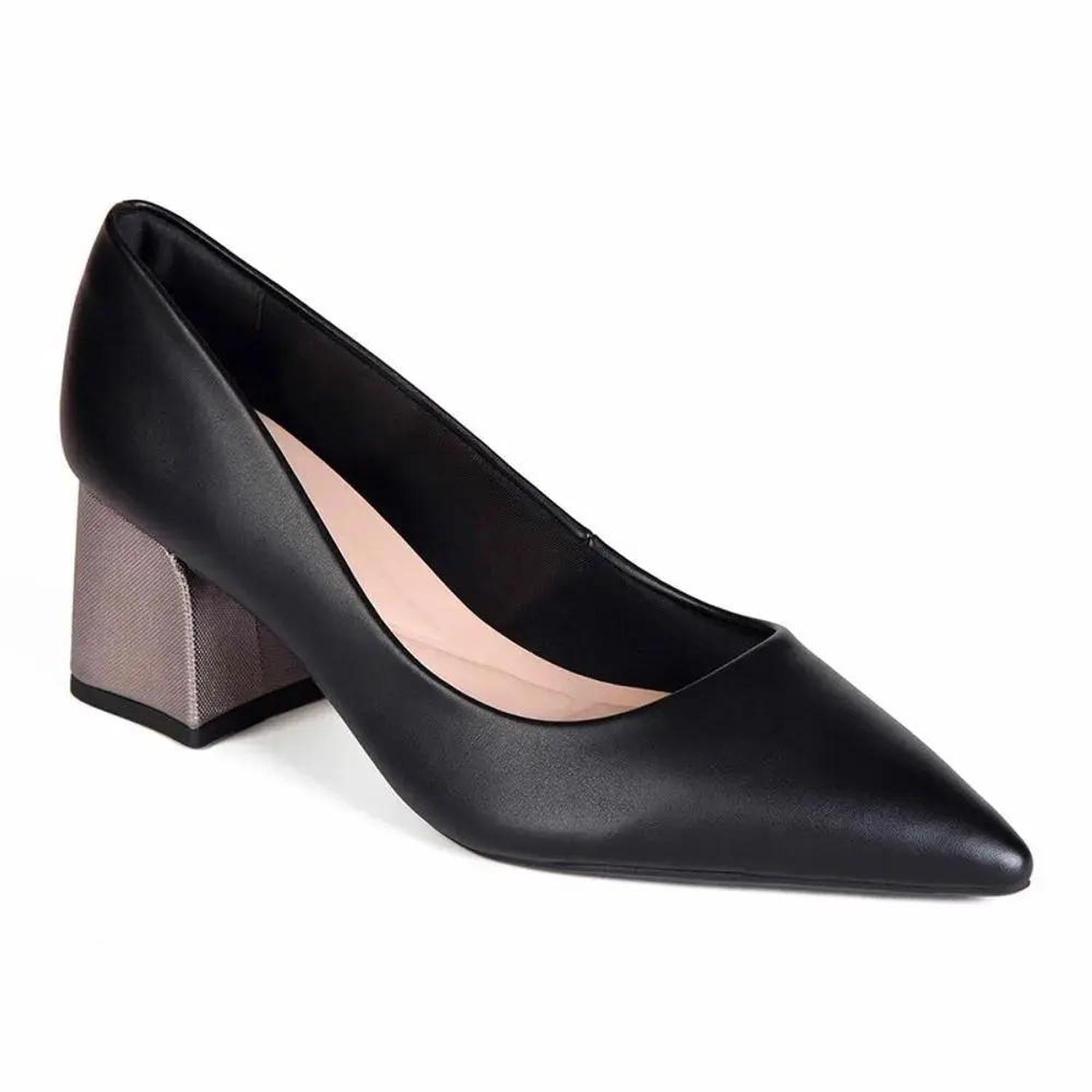 ZAPATO MUJER MIKAELA VESTIR PRETO/GRAFITE 20462-01 NEGRO 1120540 - 2