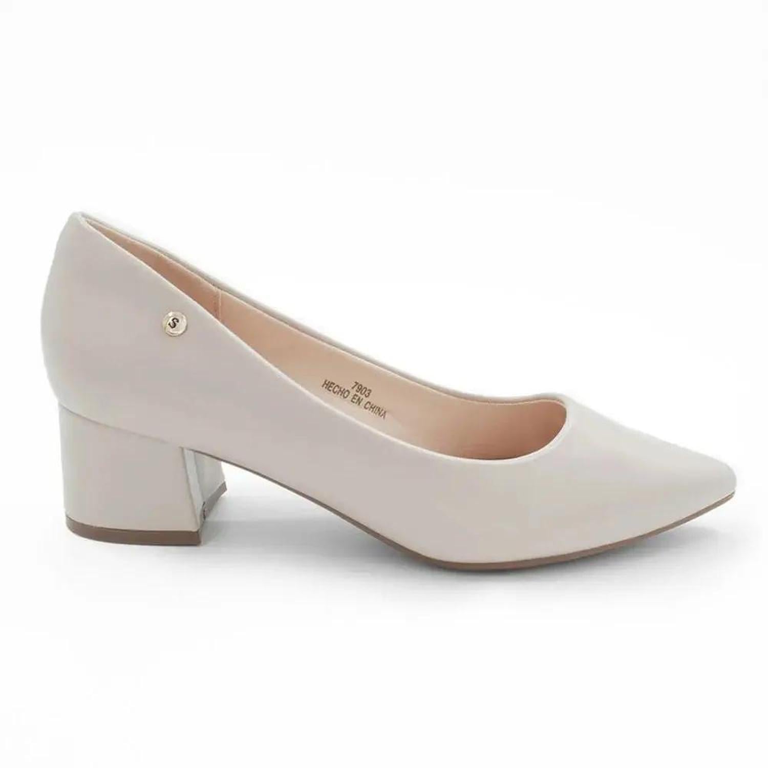 ZAPATO MUJER STHEF VESTIR BEIGE 7903 - 1