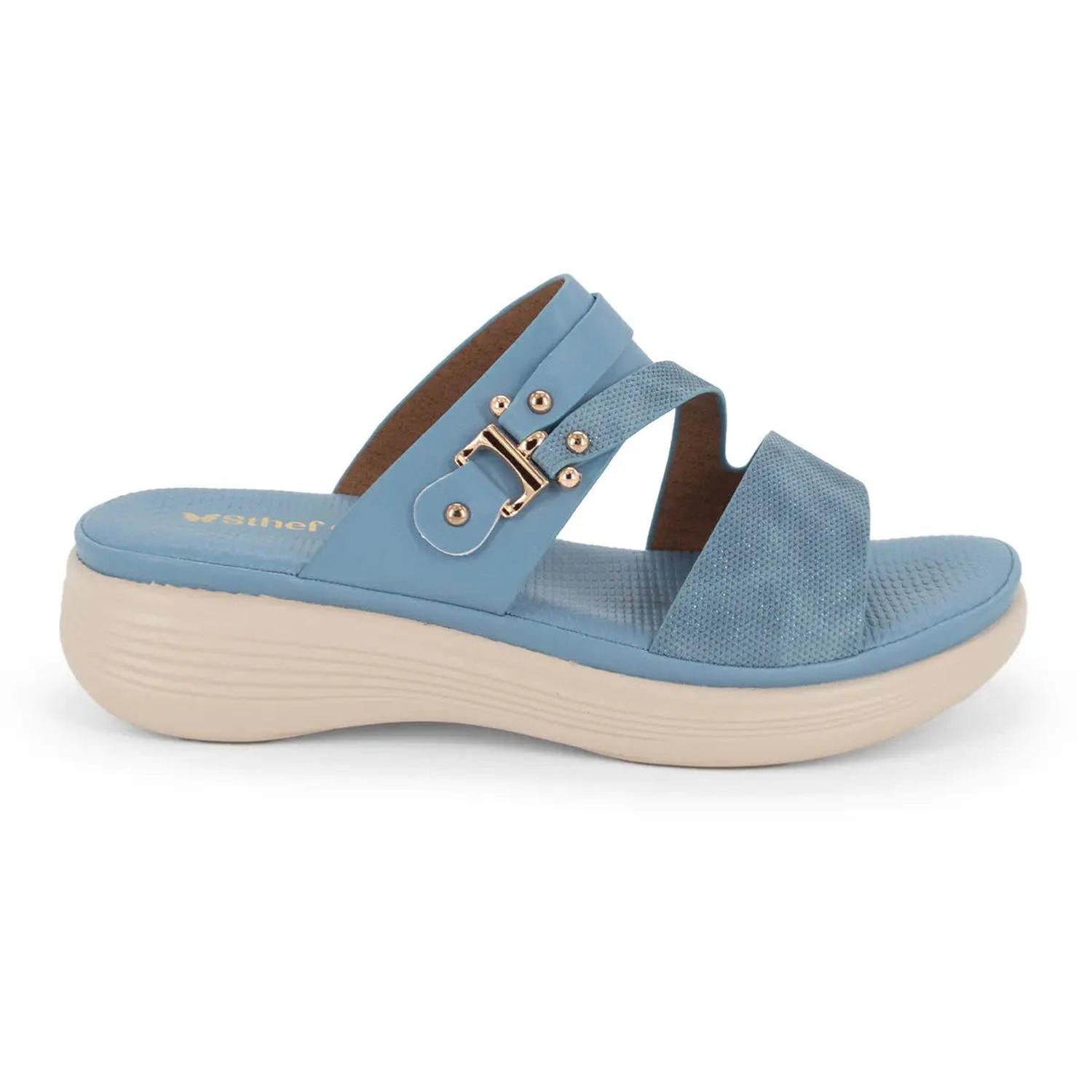 SANDALIA MUJER STHEF CASUAL AZUL 8028 AZUL 1123524 - 2
