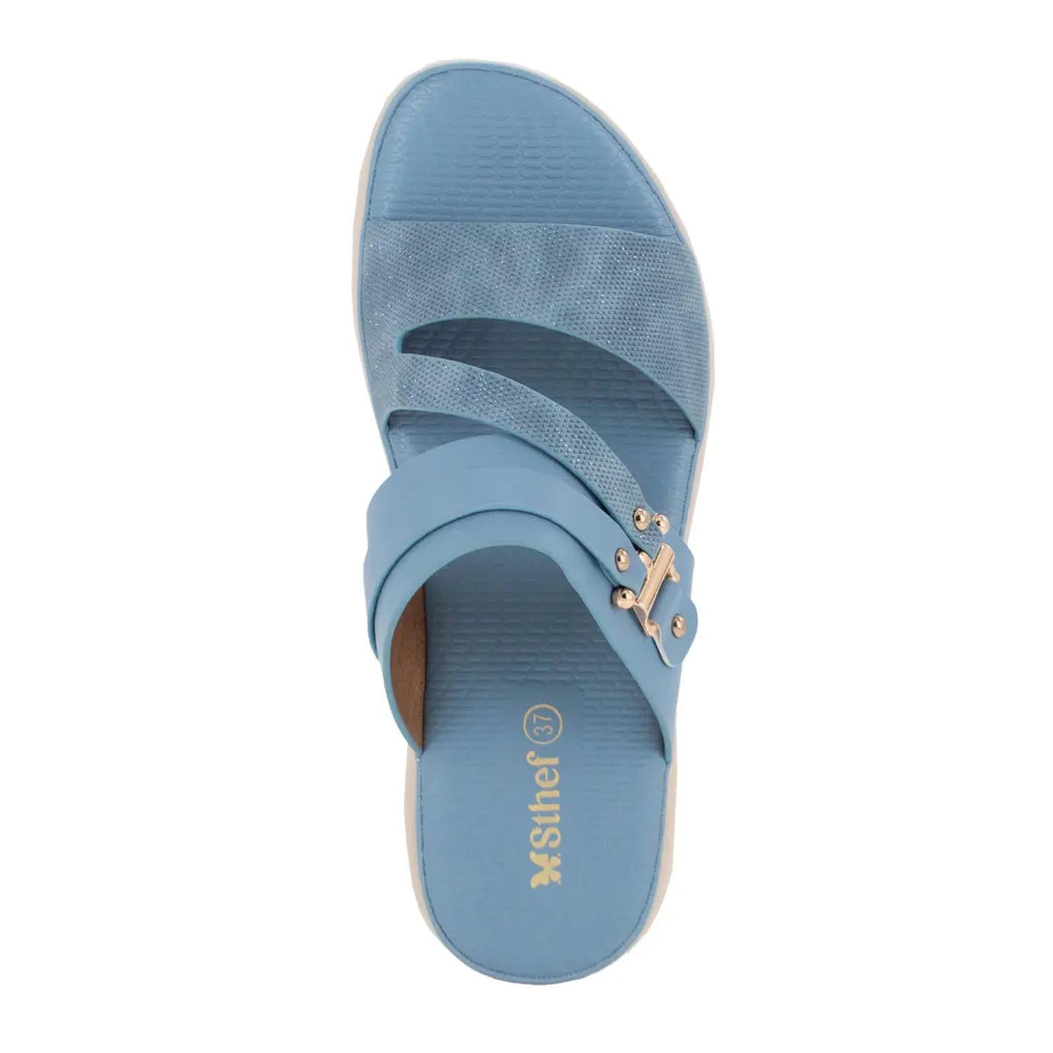 SANDALIA MUJER STHEF CASUAL AZUL 8028 AZUL 1123524 - 3