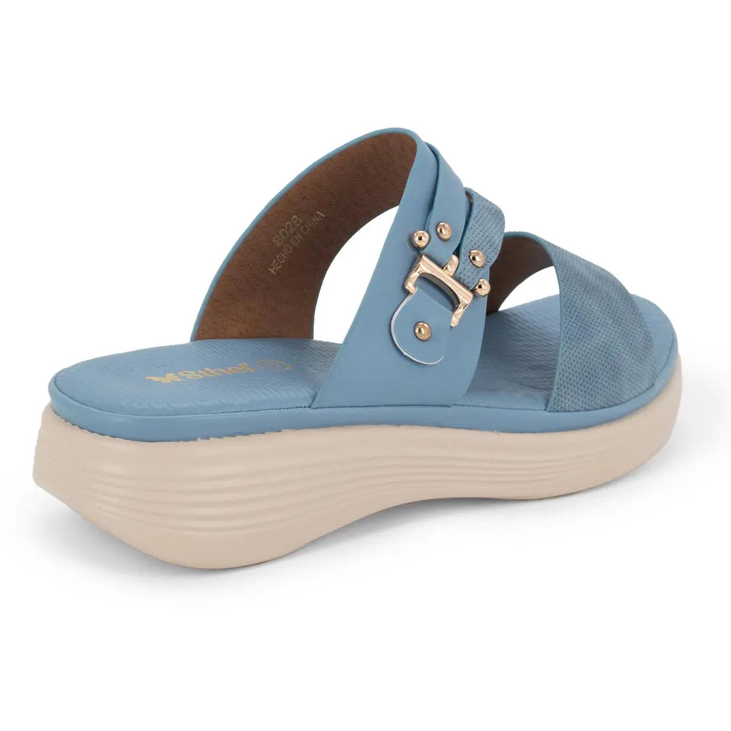 SANDALIA MUJER STHEF CASUAL AZUL 8028 AZUL 1123524 - 4