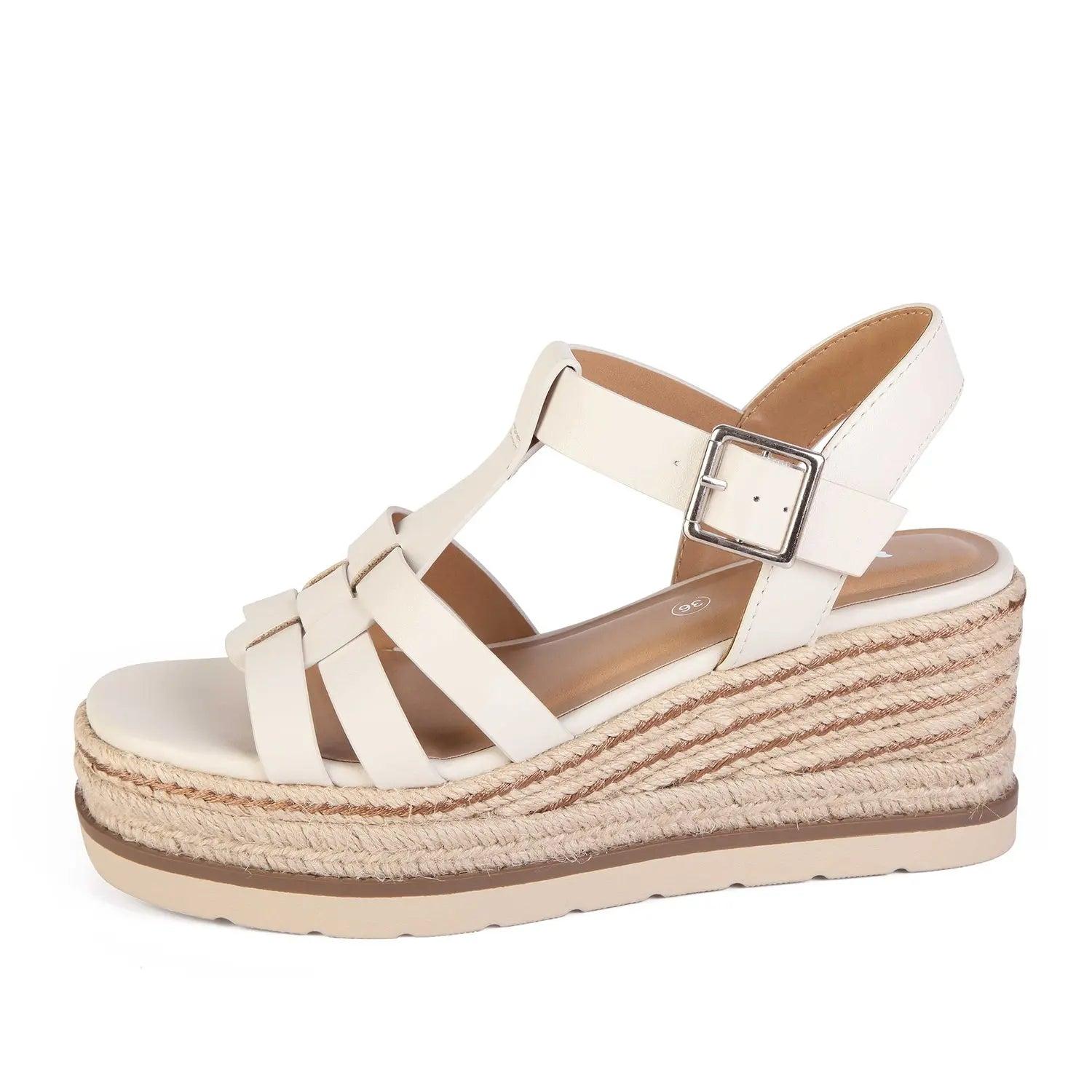 SANDALIA MUJER STHEF CASUAL OFF WHITE 8032 BLANCO 1123559 - 2