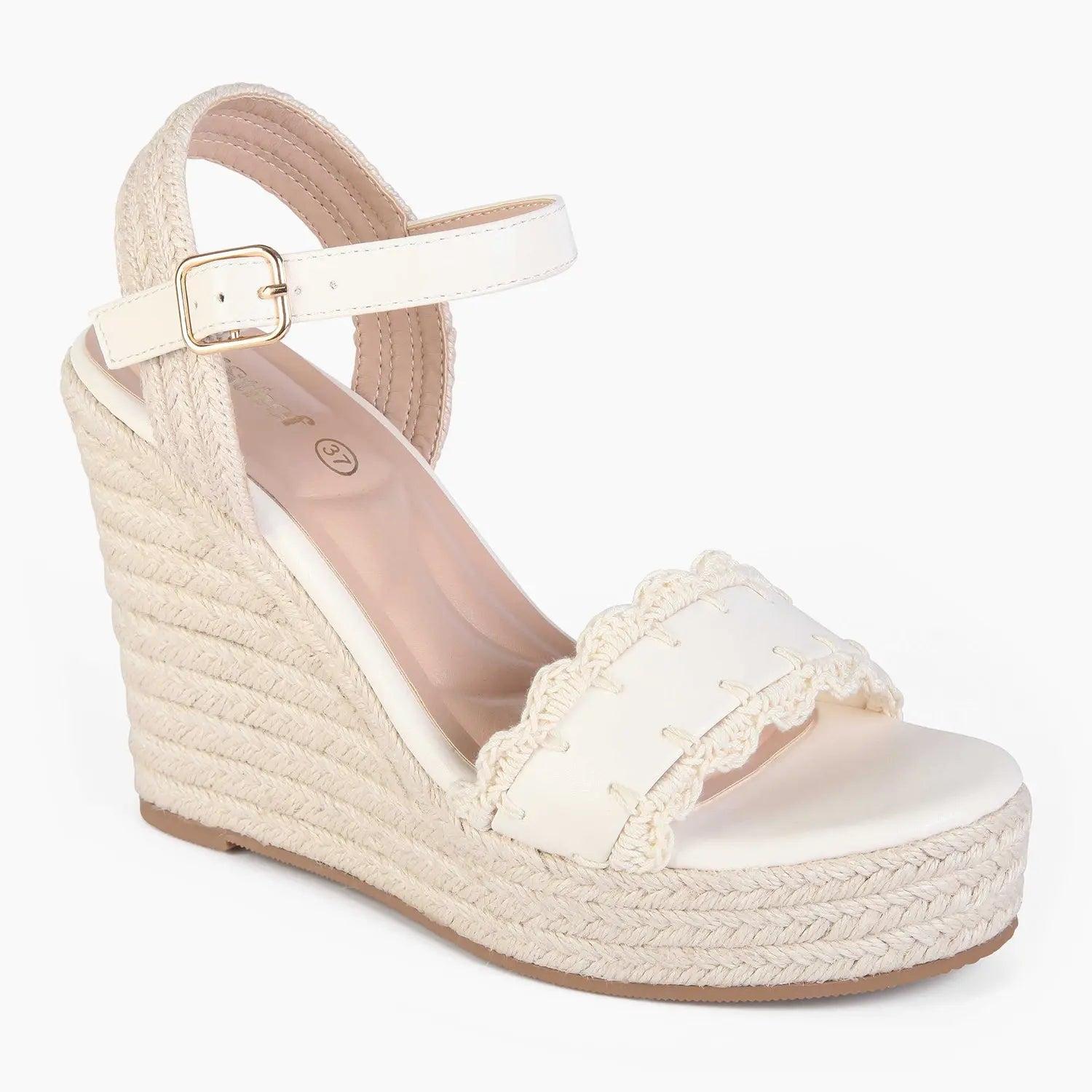 SANDALIA MUJER STHEF CASUAL OFF WHITE 8029 - 1