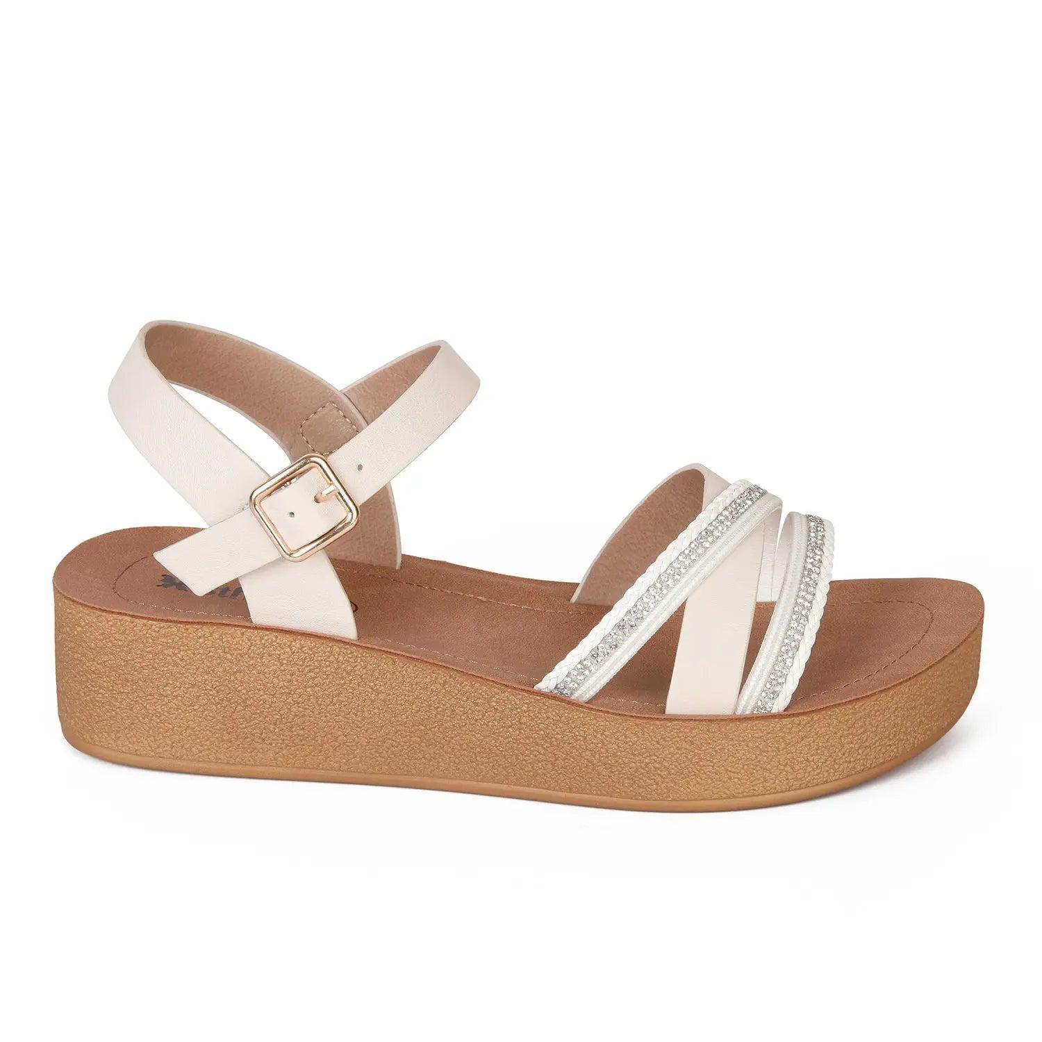 SANDALIA MUJER STHEF CASUAL OFF WHITE 8023 BLANCO 1123040 - 2