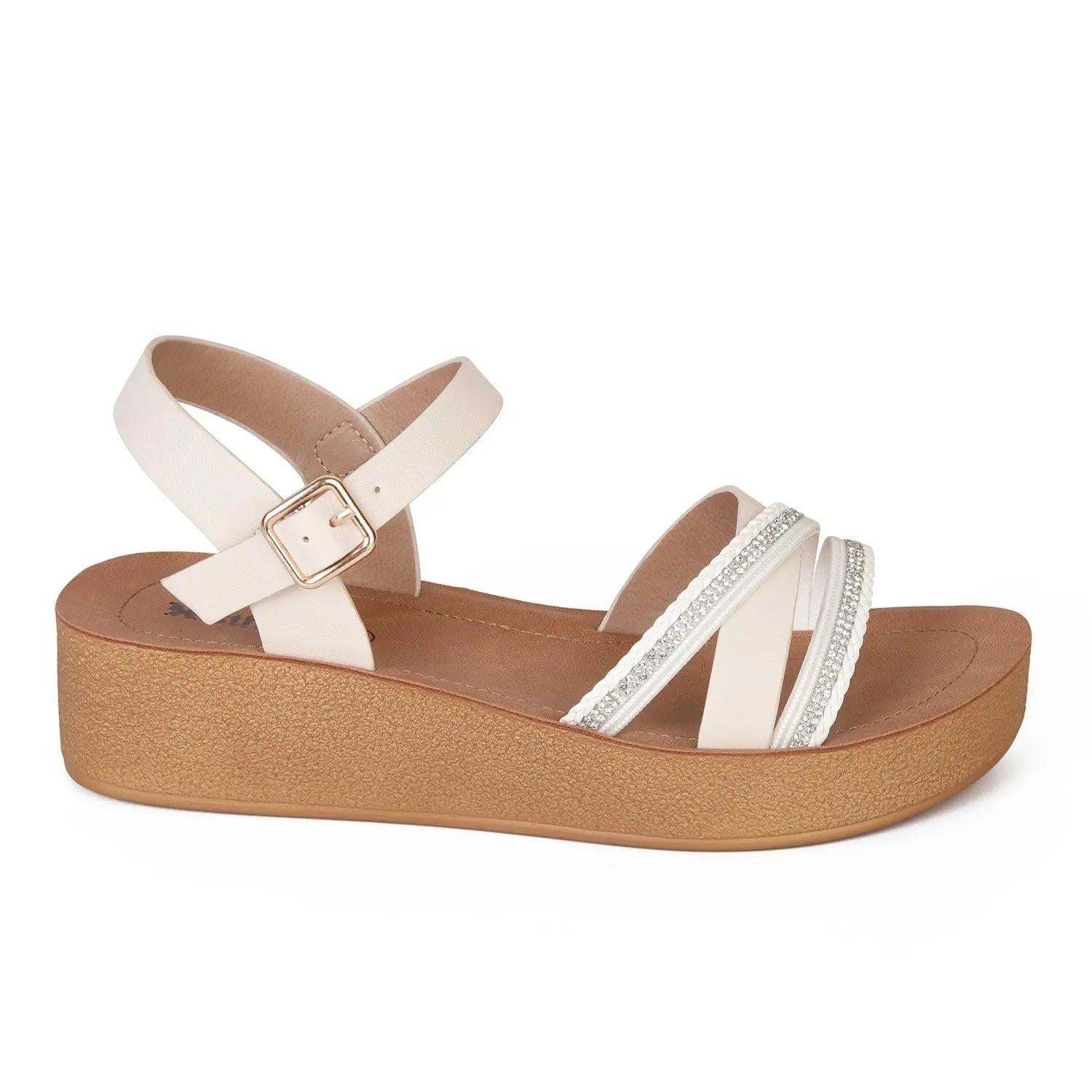 SANDALIA MUJER STHEF CASUAL OFF WHITE 8023 BLANCO 1123040 - 2