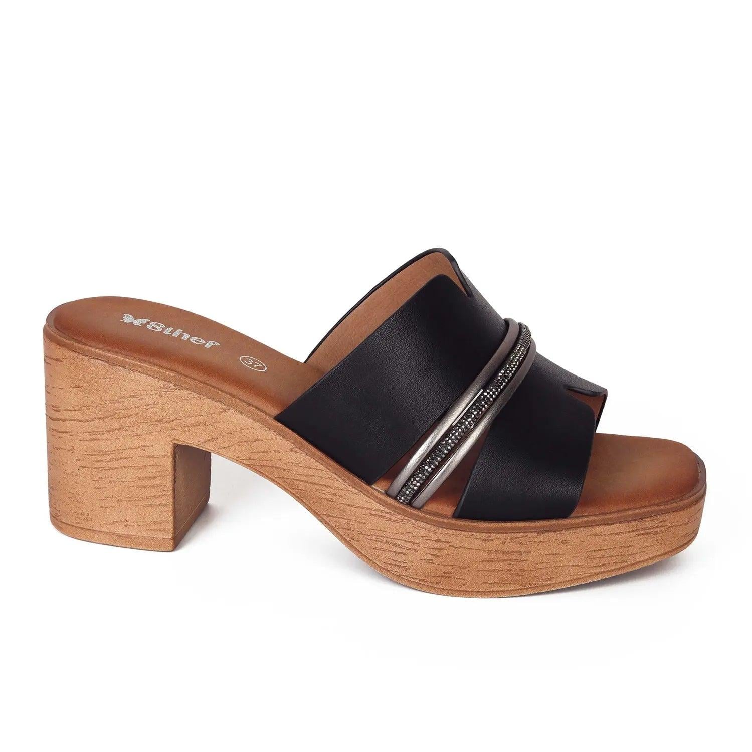SANDALIA MUJER STHEF CASUAL NEGRO 8012 NEGRO 1121643 - 2