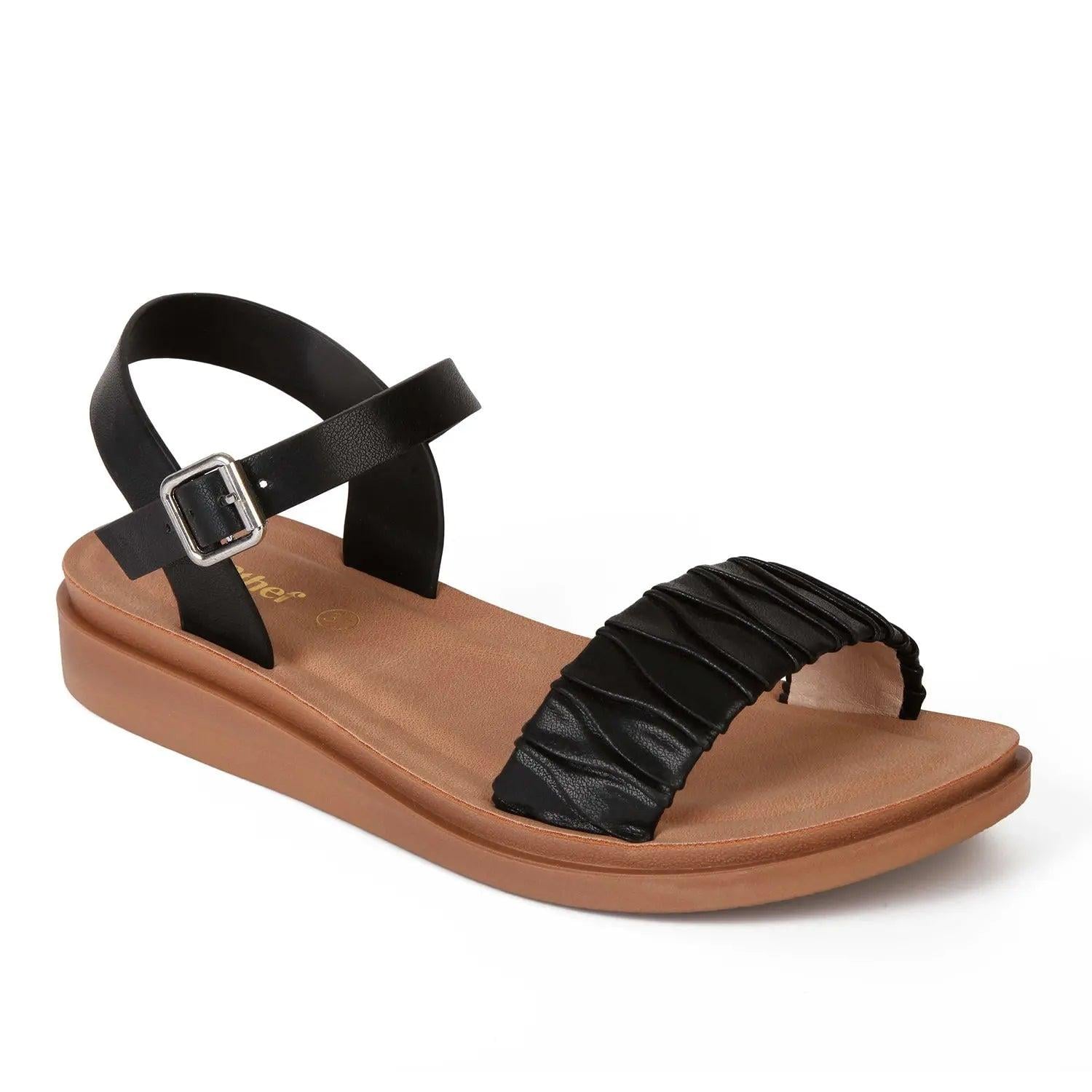 SANDALIA MUJER STHEF CASUAL NEGRO 8010 - 1