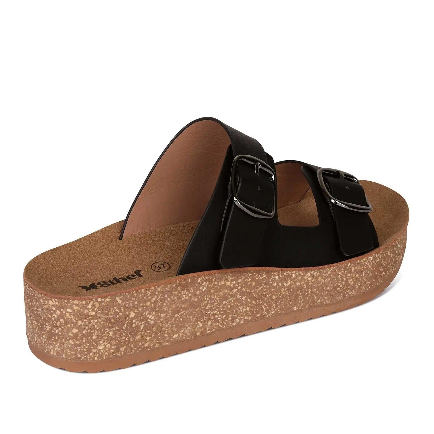 SANDALIA MUJER STHEF CASUAL NEGRO 8018 NEGRO 1122974 - 2