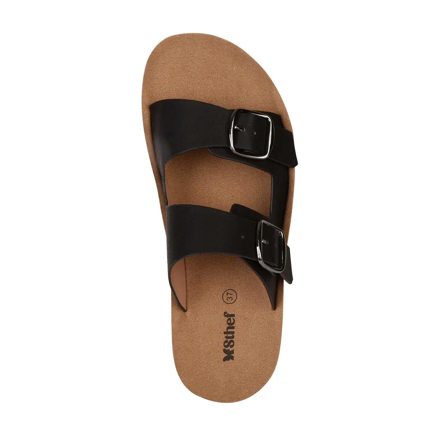 SANDALIA MUJER STHEF CASUAL NEGRO 8018 NEGRO 1122974 - 3