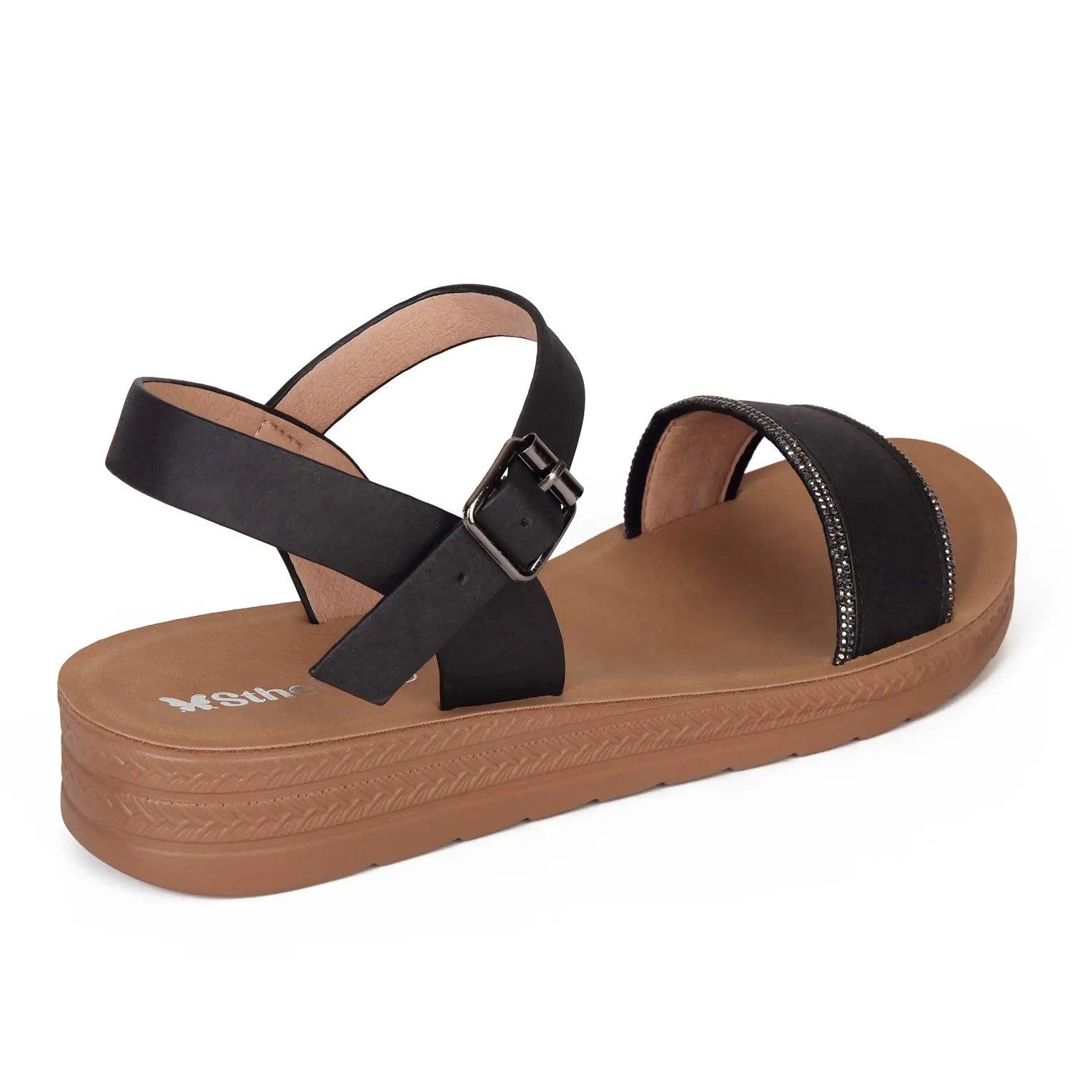SANDALIA MUJER STHEF CASUAL NEGRO 8017 NEGRO 1121688 - 3