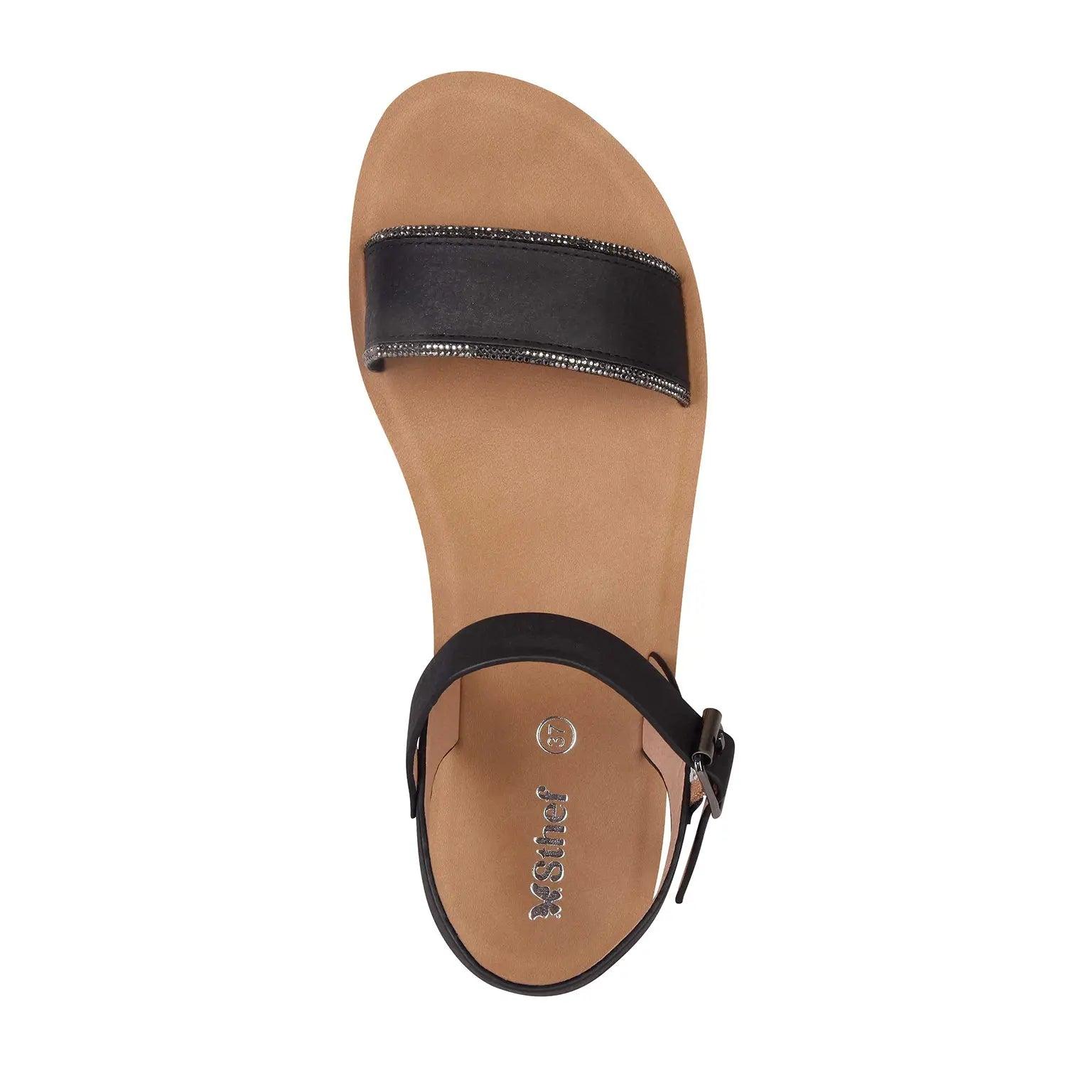 SANDALIA MUJER STHEF CASUAL NEGRO 8017 NEGRO 1121688 - 4