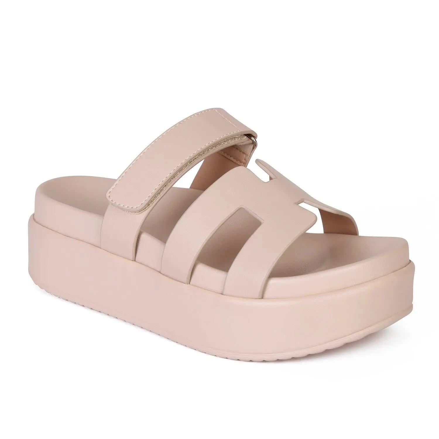 SANDALIA MUJER STHEF CASUAL BEIGE 8005 - 1