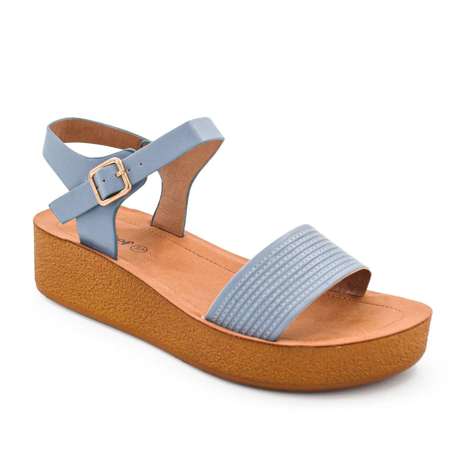 SANDALIA MUJER STHEF CASUAL AZUL 8021 AZUL 1123015 - 1