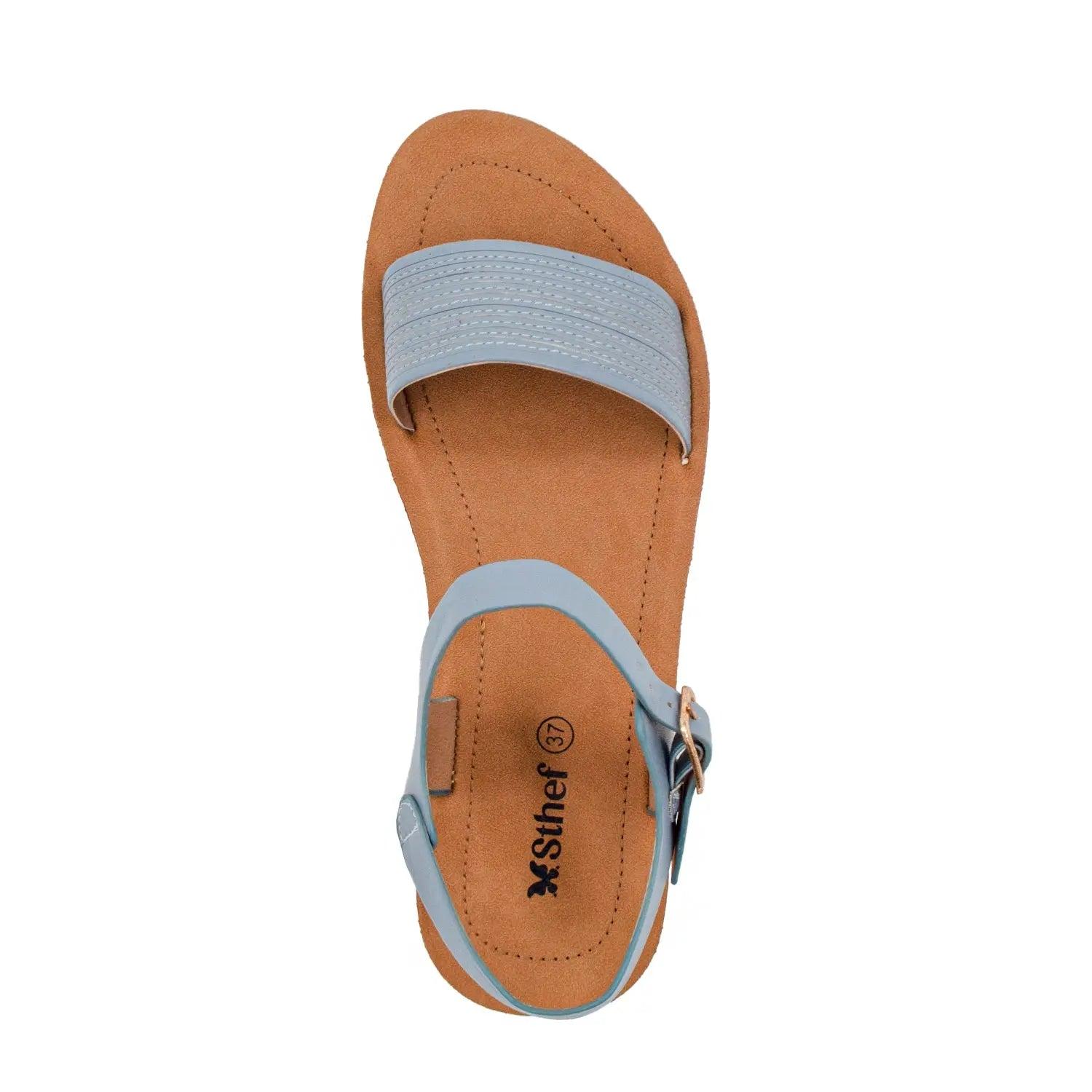 SANDALIA MUJER STHEF CASUAL AZUL 8021 AZUL 1123015 - 4
