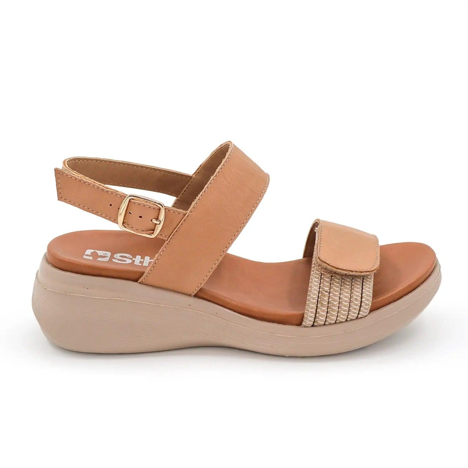 SANDALIA MUJER STHEF CASUAL BEIGE 8013 BEIGE 1121658 - 2
