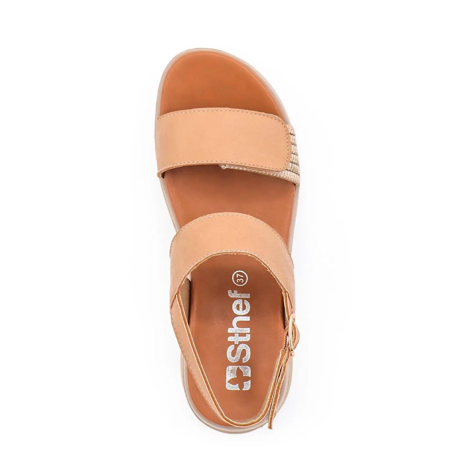 SANDALIA MUJER STHEF CASUAL BEIGE 8013 BEIGE 1121658 - 4