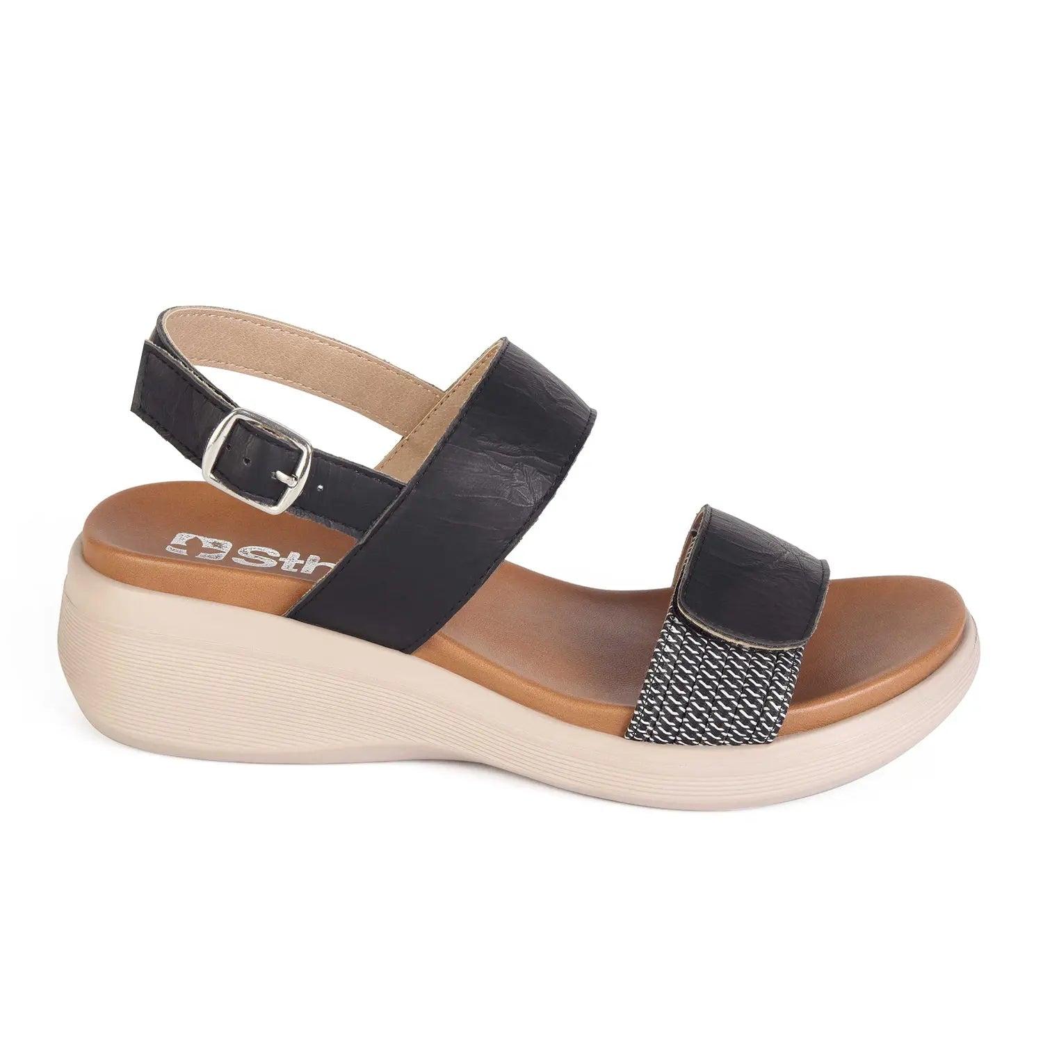 SANDALIA MUJER STHEF CASUAL NEGRO 8013 NEGRO 1121653 - 1