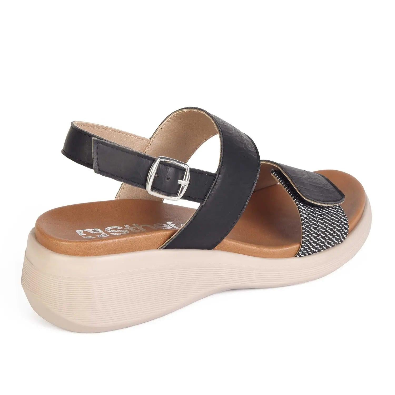 SANDALIA MUJER STHEF CASUAL NEGRO 8013 NEGRO 1121653 - 3