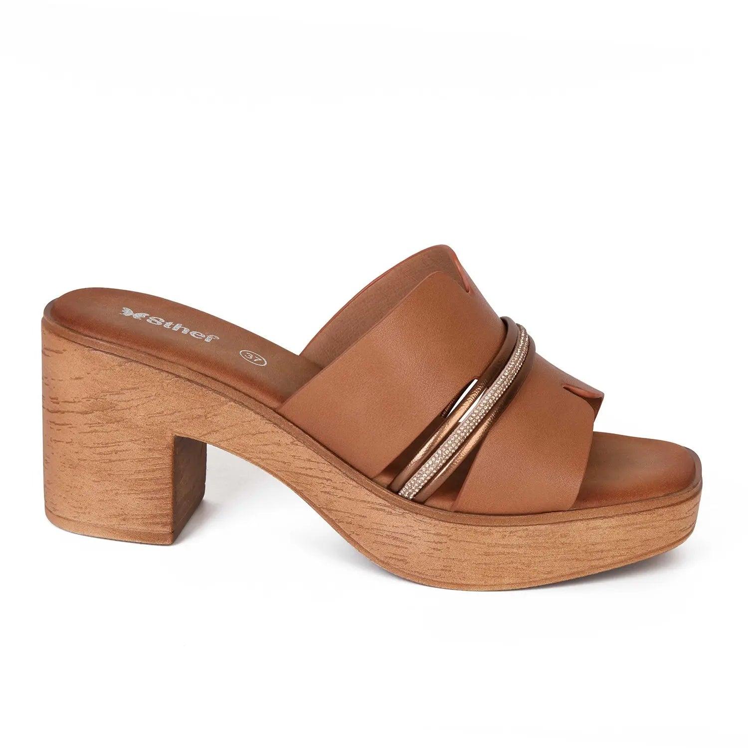 SANDALIA MUJER STHEF CASUAL MARRON 8012 MARRÓN 1121648 - 2