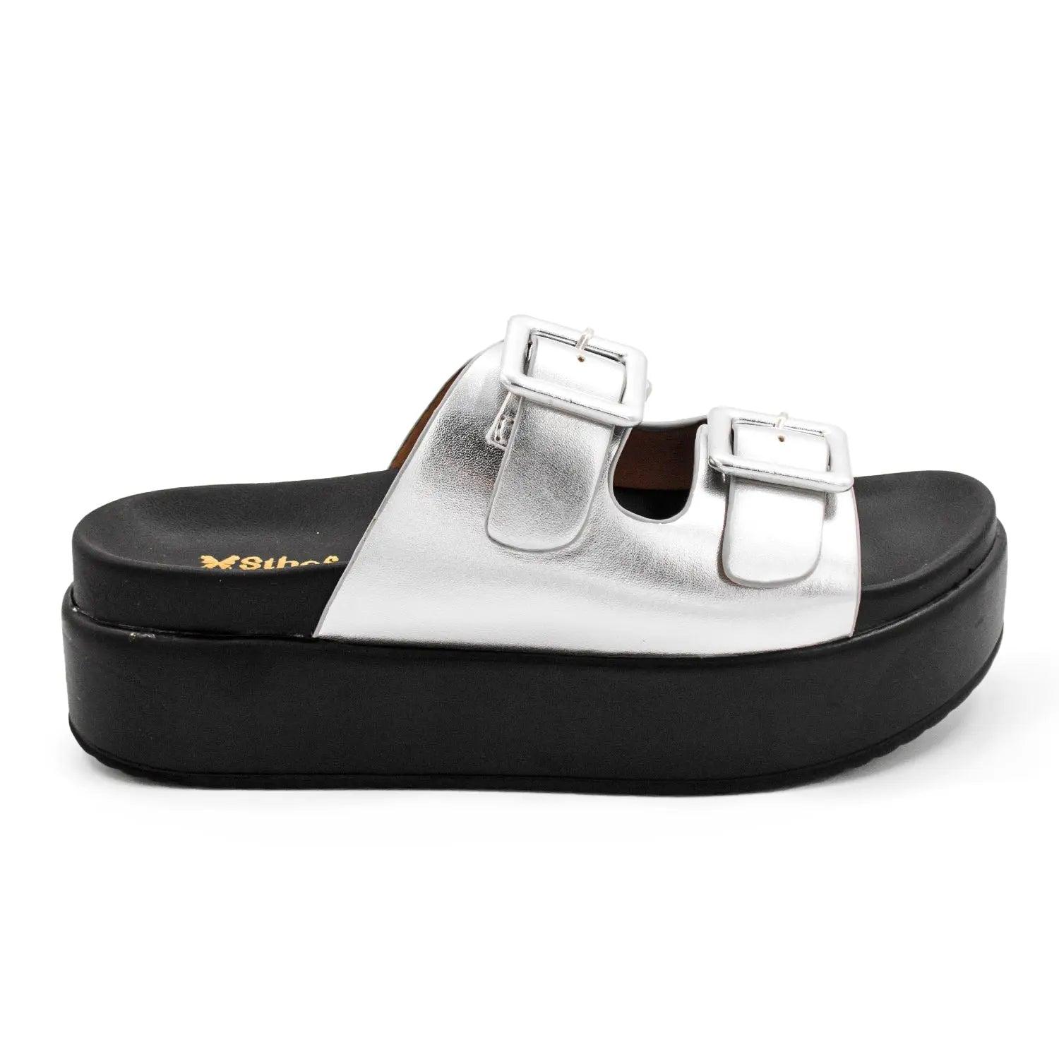 SANDALIA MUJER STHEF CASUAL PLATA 8006 PLATEADO 1123197 - 2