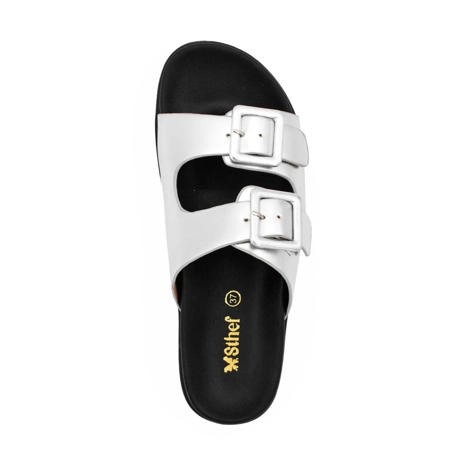 SANDALIA MUJER STHEF CASUAL PLATA 8006 PLATEADO 1123199 - 4