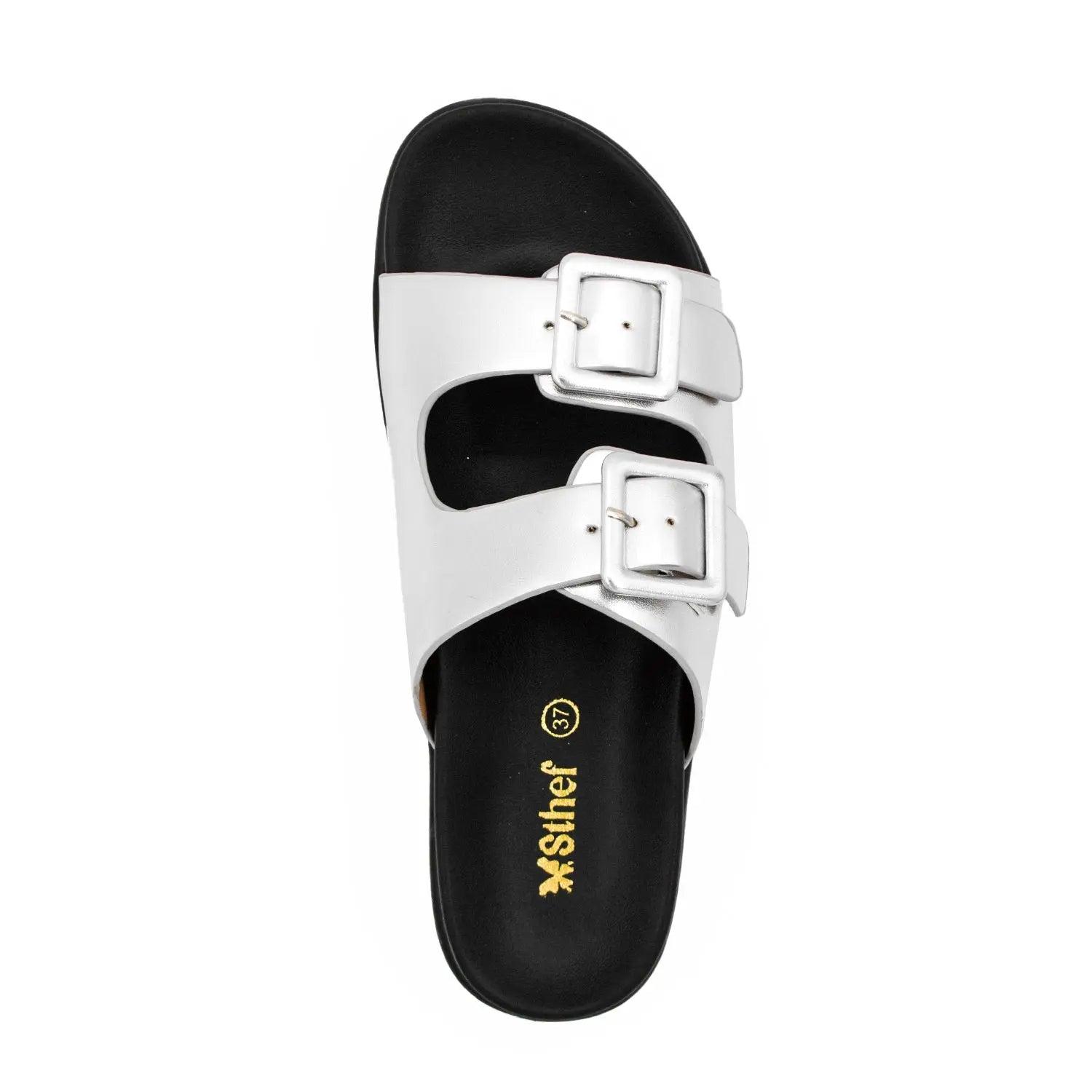 SANDALIA MUJER STHEF CASUAL PLATA 8006 PLATEADO 1123197 - 4