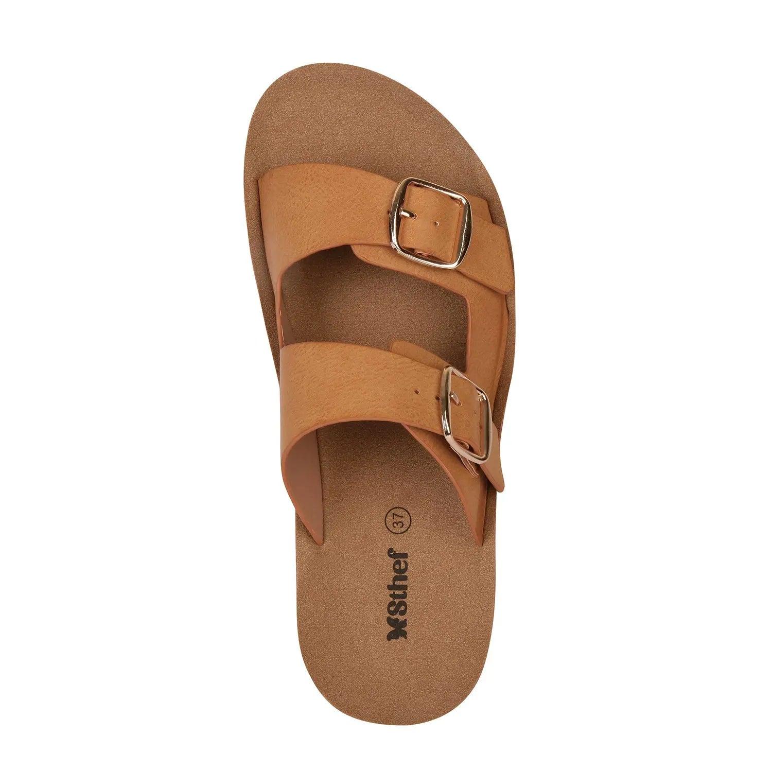 SANDALIA MUJER STHEF CASUAL MARRON 8018 MARRÓN 1122970 - 4