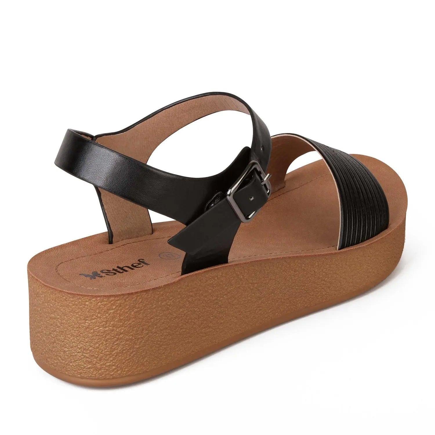 SANDALIA MUJER STHEF CASUAL NEGRO 8021 NEGRO 1123020 - 3