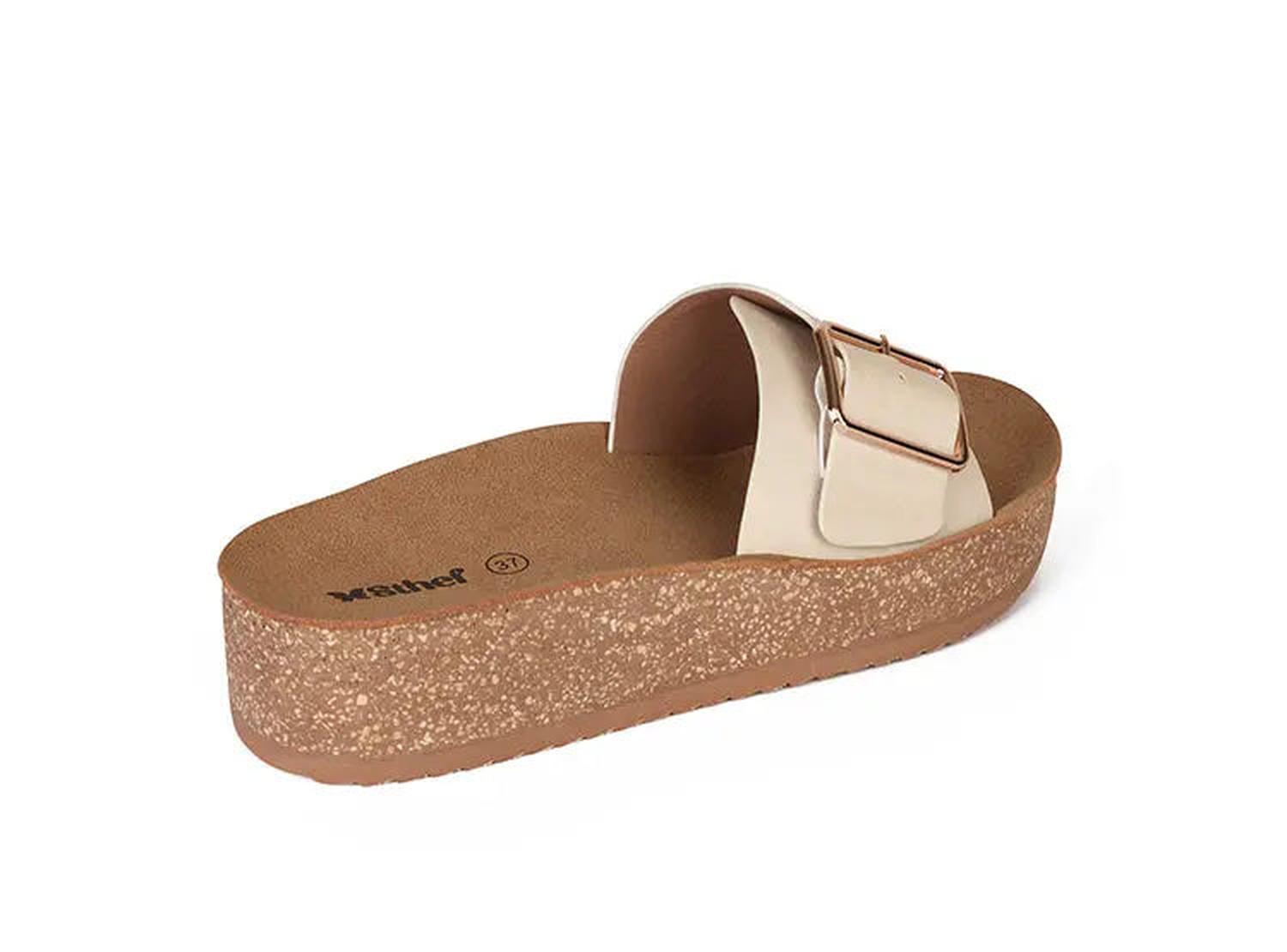 SANDALIA MUJER STHEF CASUAL OFF WHITE 8019 BLANCO 1122989 - 3
