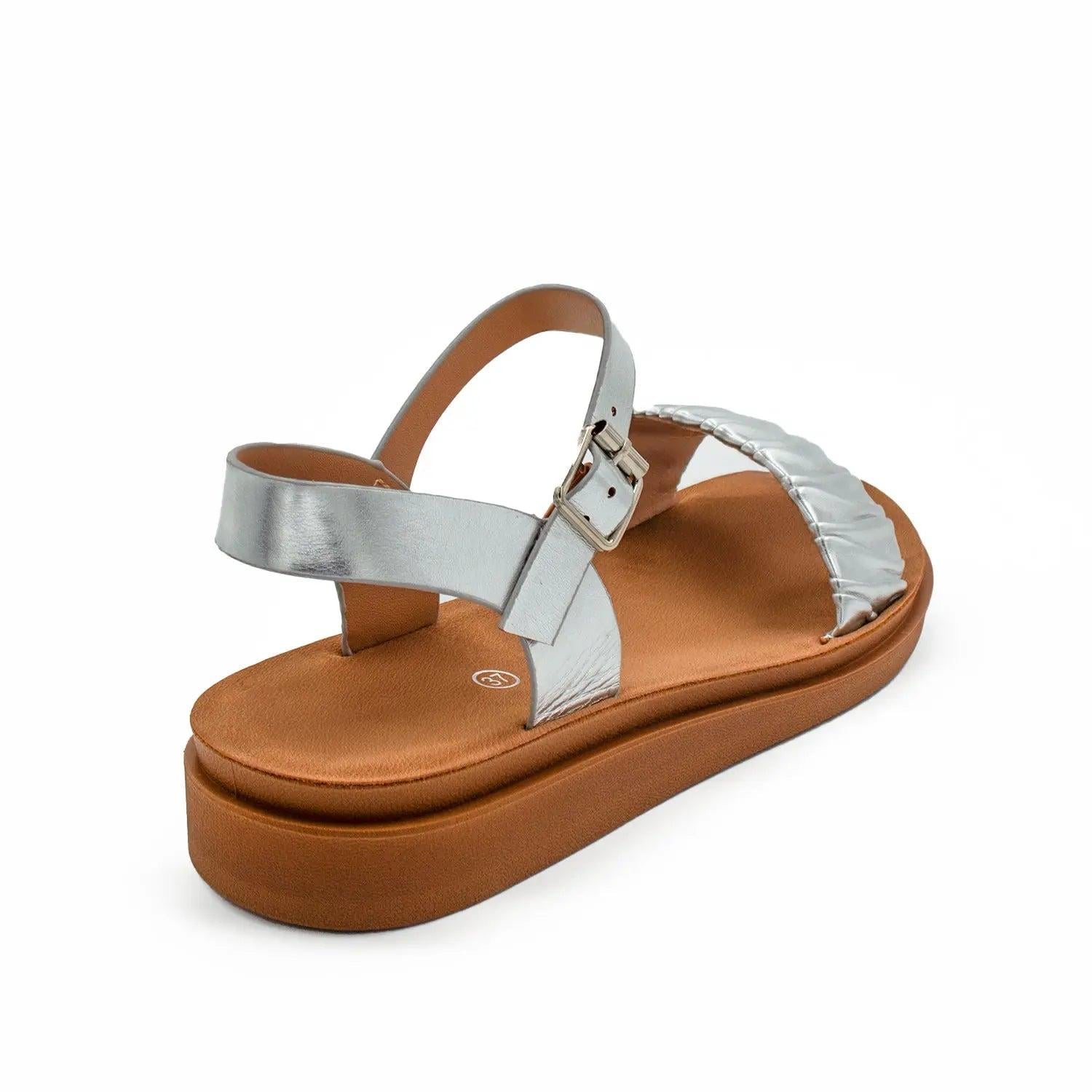 SANDALIA MUJER STHEF CASUAL PLATA 8010 PLATEADO 1121613 - 3