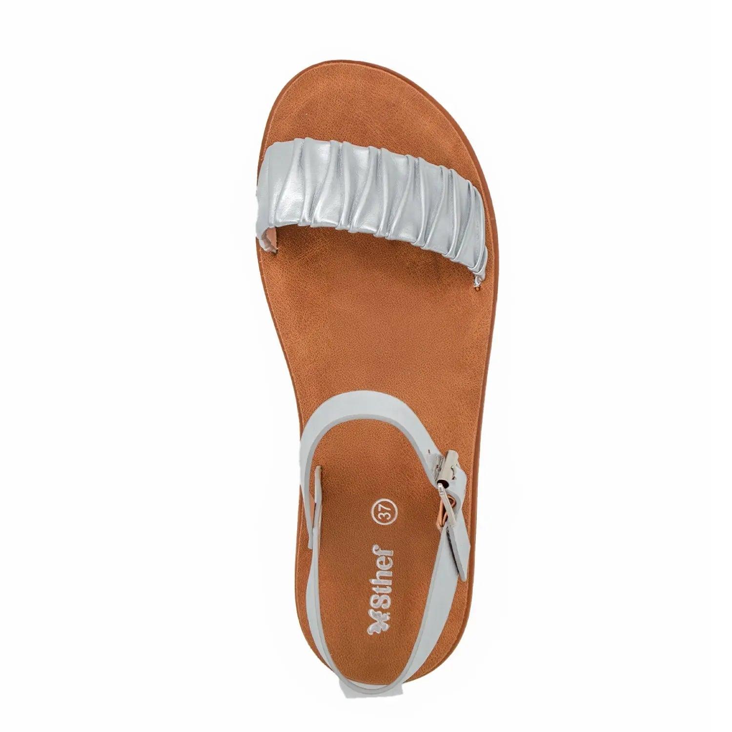 SANDALIA MUJER STHEF CASUAL PLATA 8010 PLATEADO 1121613 - 4