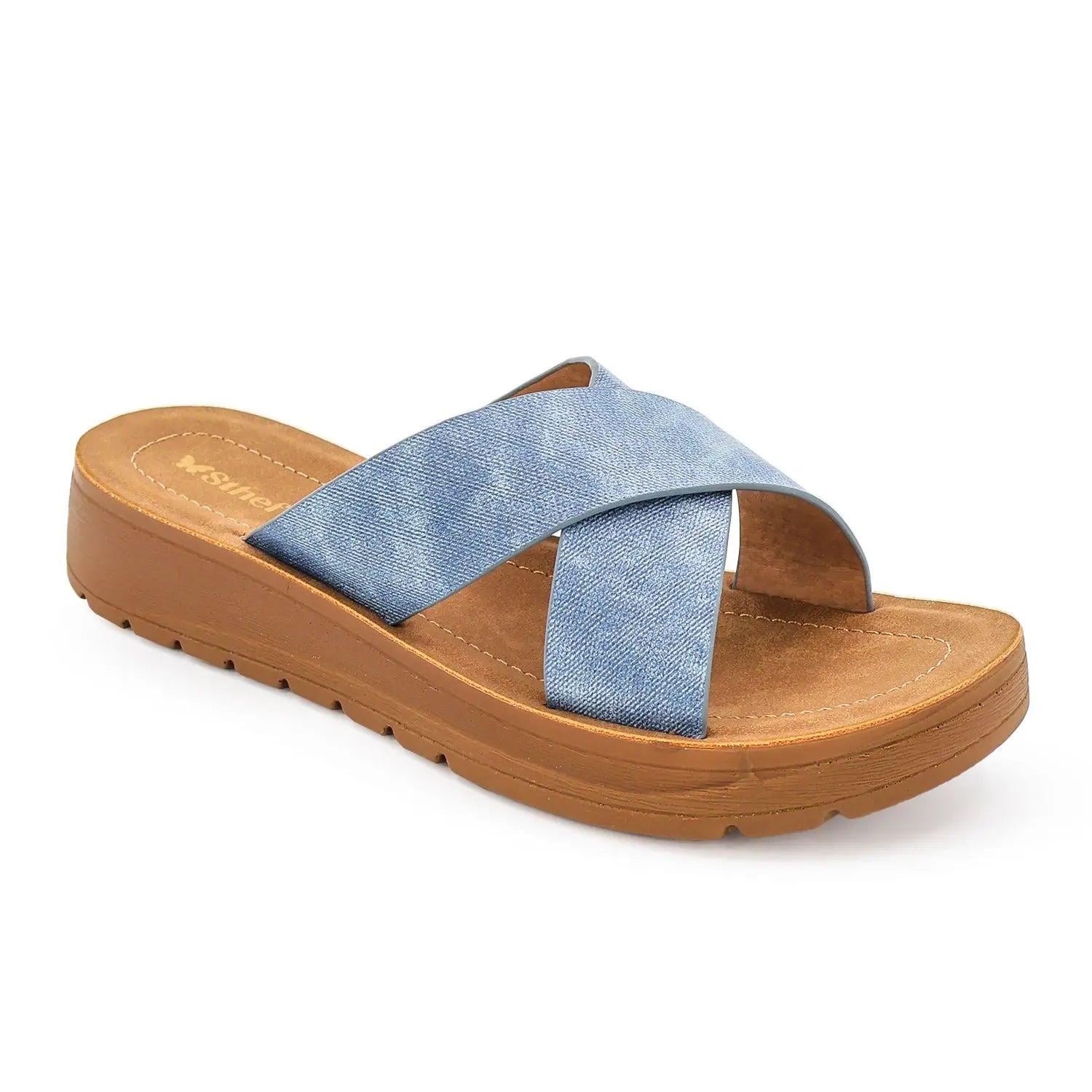SANDALIA MUJER STHEF CASUAL JEANS 8042 - 1