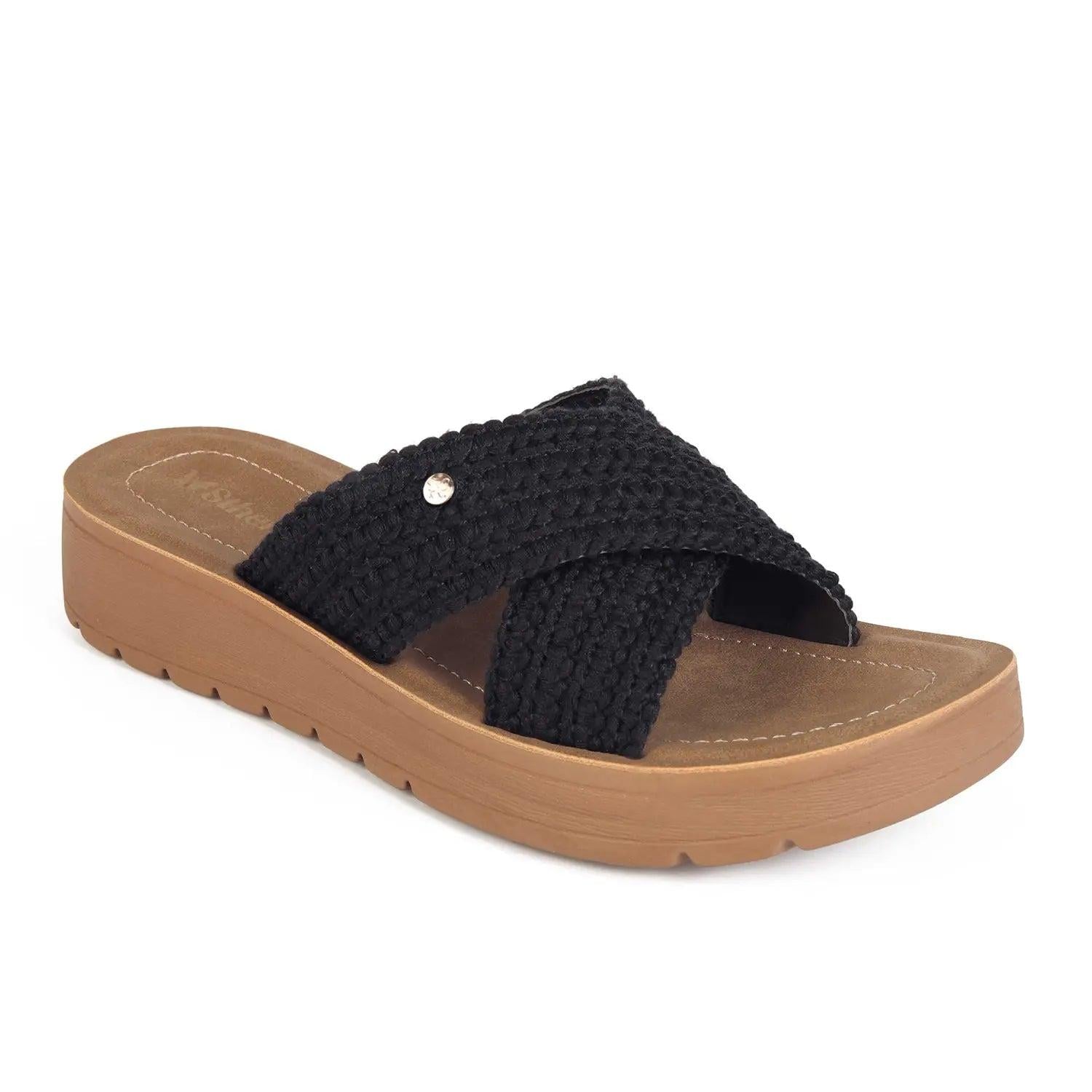 SANDALIA MUJER STHEF CASUAL NEGRO 8040 - 1