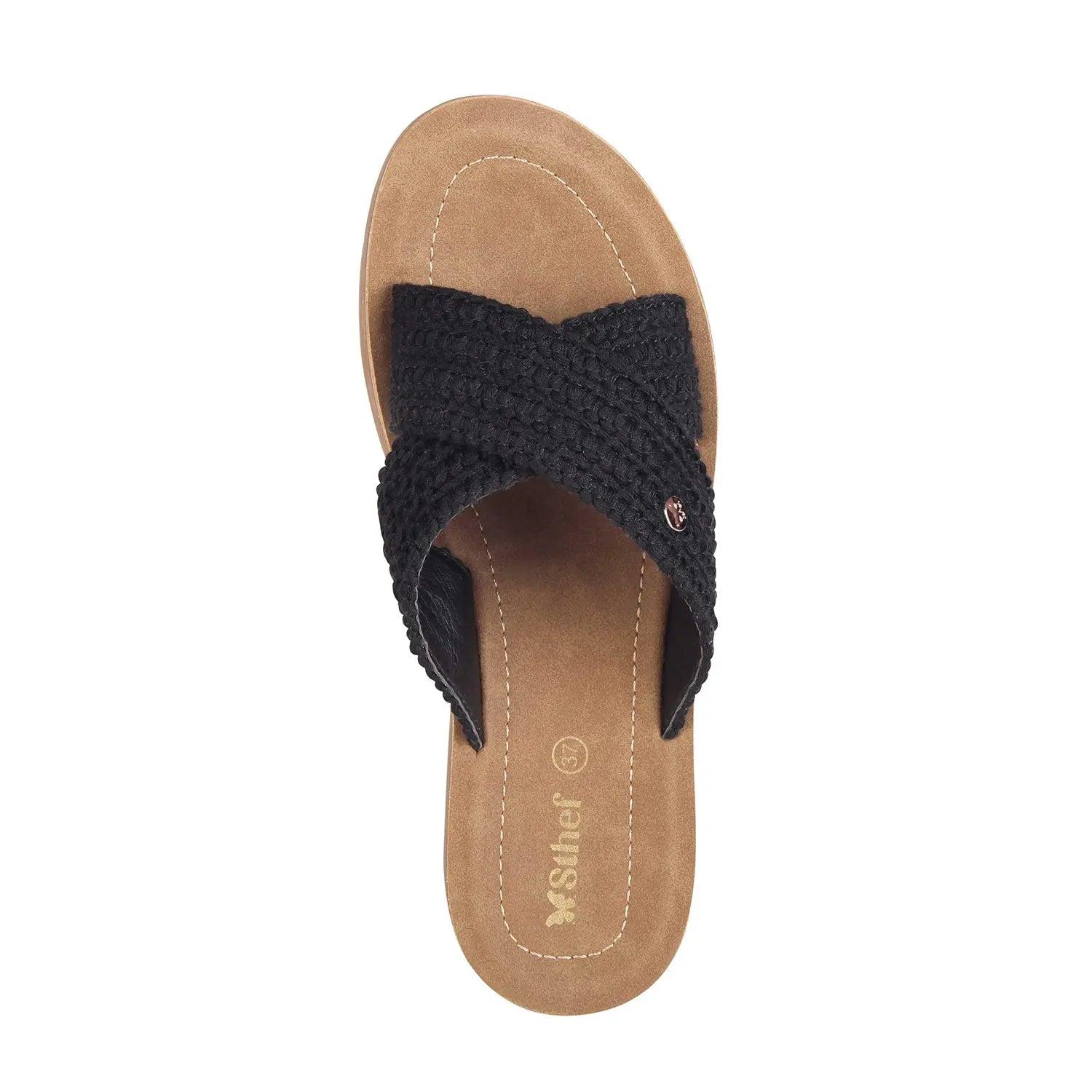 SANDALIA MUJER STHEF CASUAL NEGRO 8040 NEGRO 1123219 - 4