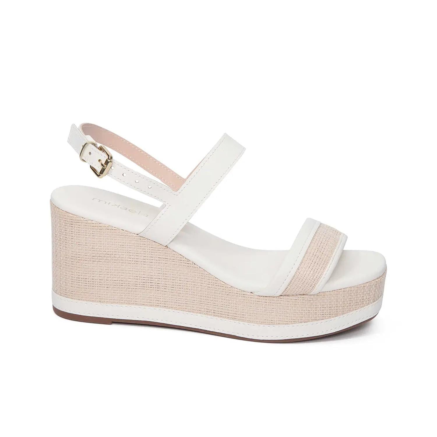 SANDALIA MUJER MIKAELA CASUAL BRANCO 20315-10 BLANCO 1128430 - 2