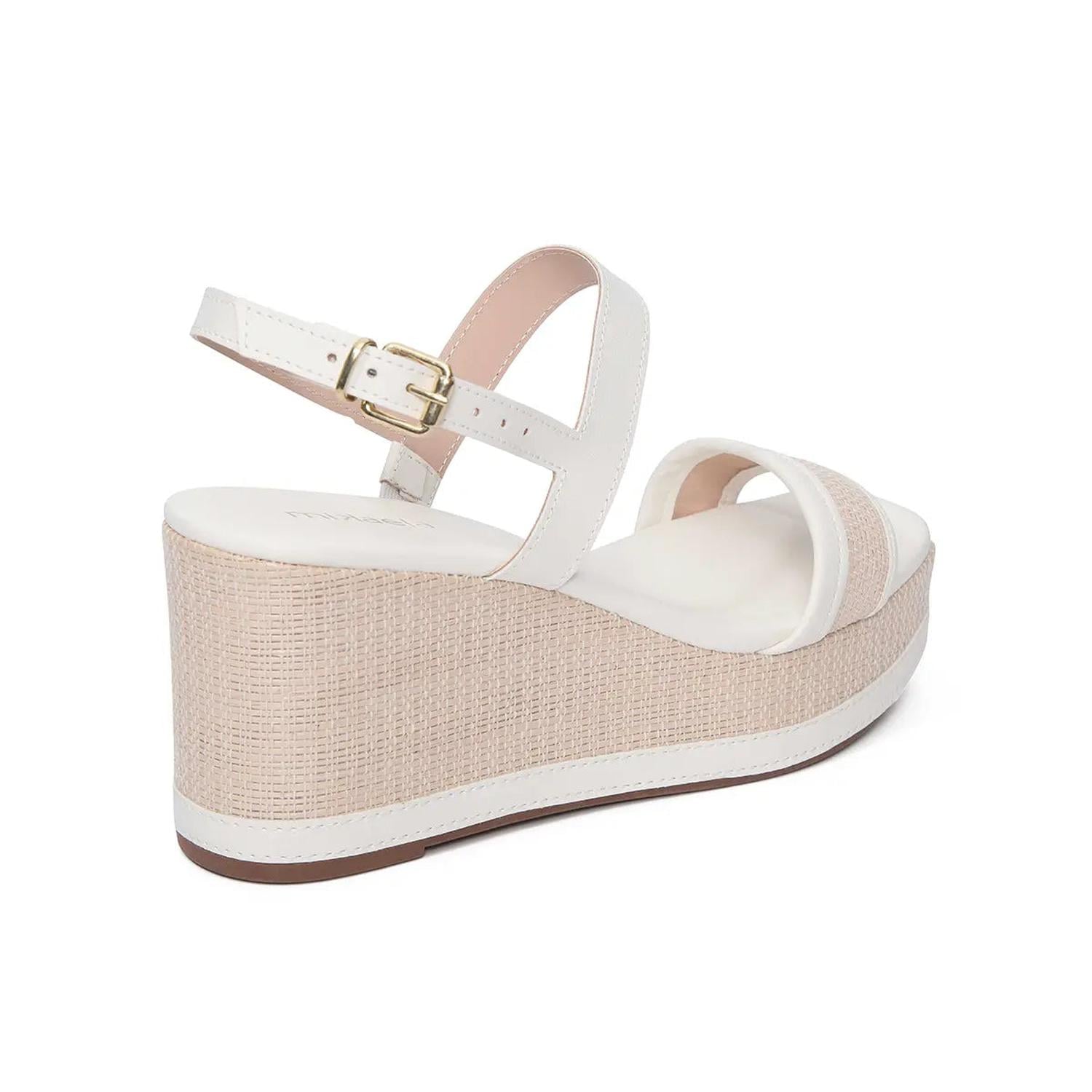 SANDALIA MUJER MIKAELA CASUAL BRANCO 20315-10 BLANCO 1128430 - 3