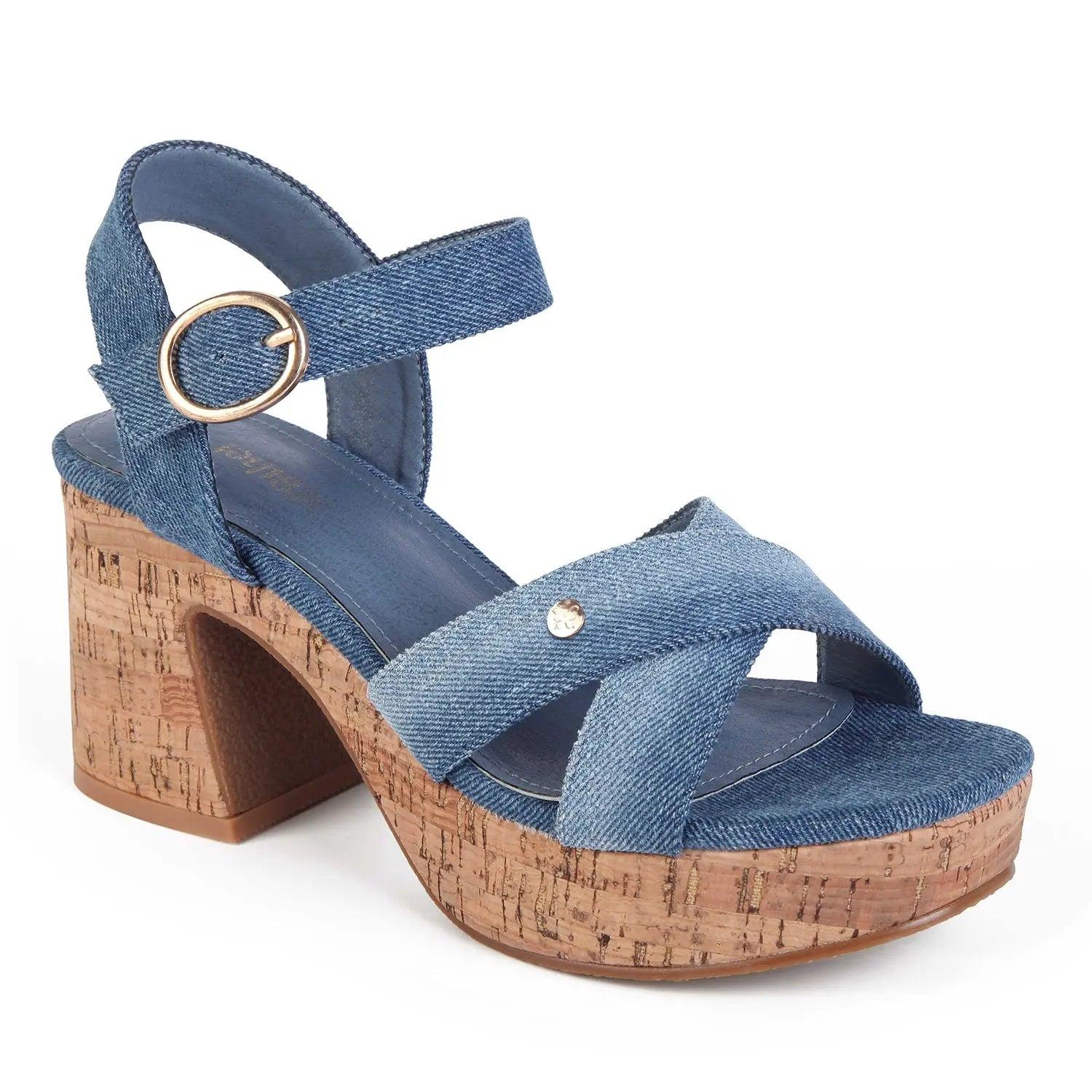 SANDALIA MUJER STHEF CASUAL JEANS 8046 - 1