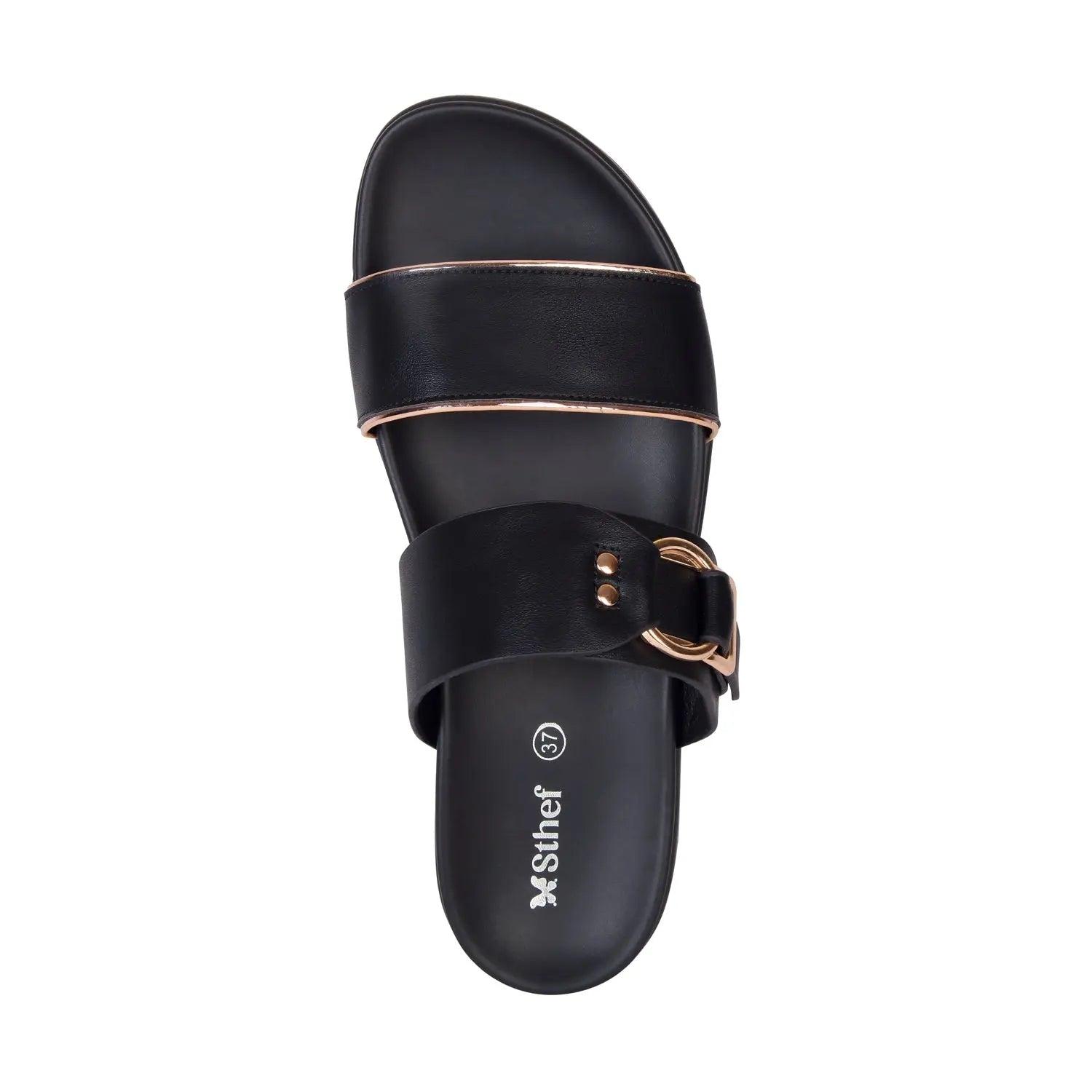 SANDALIA MUJER STHEF CASUAL NEGRO 7998 NEGRO 1121471 - 4