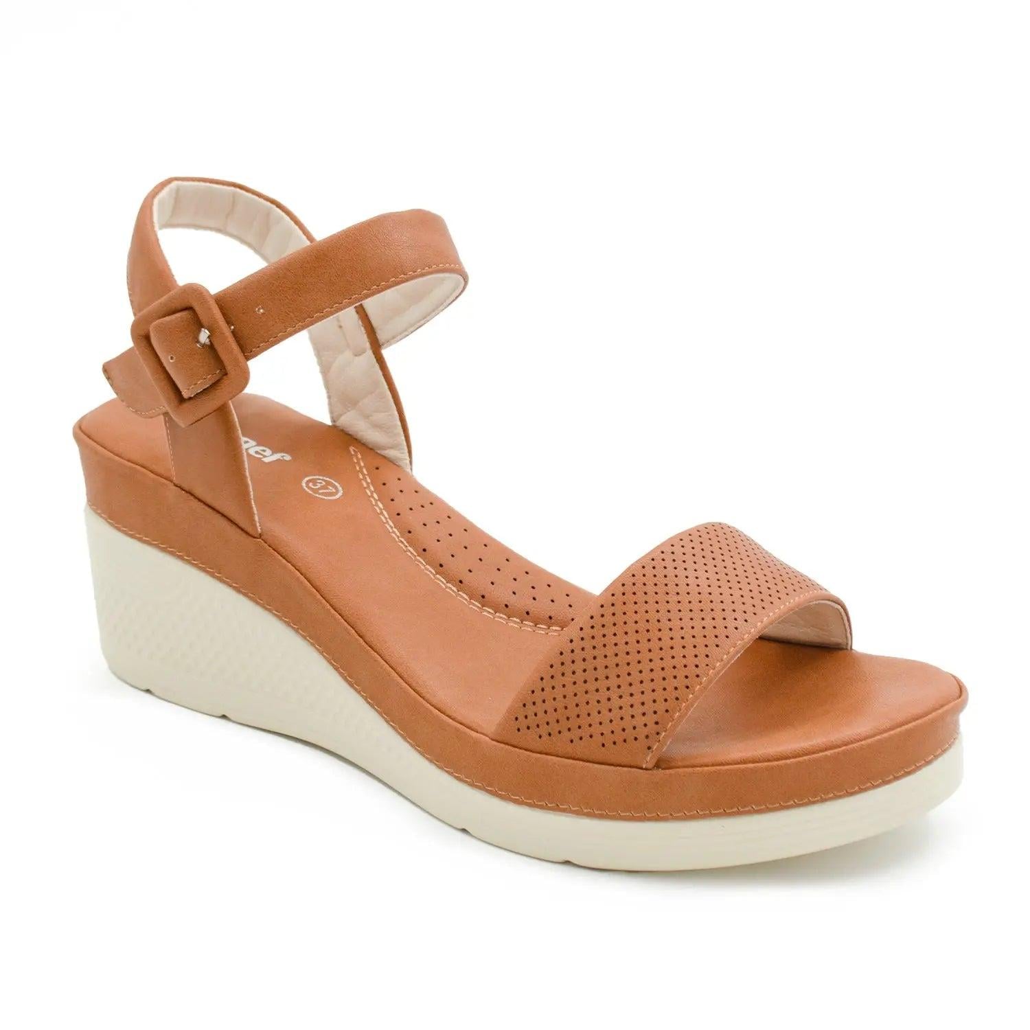 SANDALIA MUJER STHEF CASUAL MARRON 8003 MARRÓN 1121522 - 1