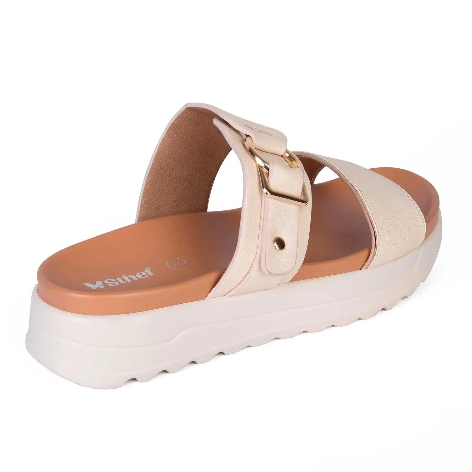 SANDALIA MUJER STHEF CASUAL BEIGE 7998 BEIGE 1121466 - 3