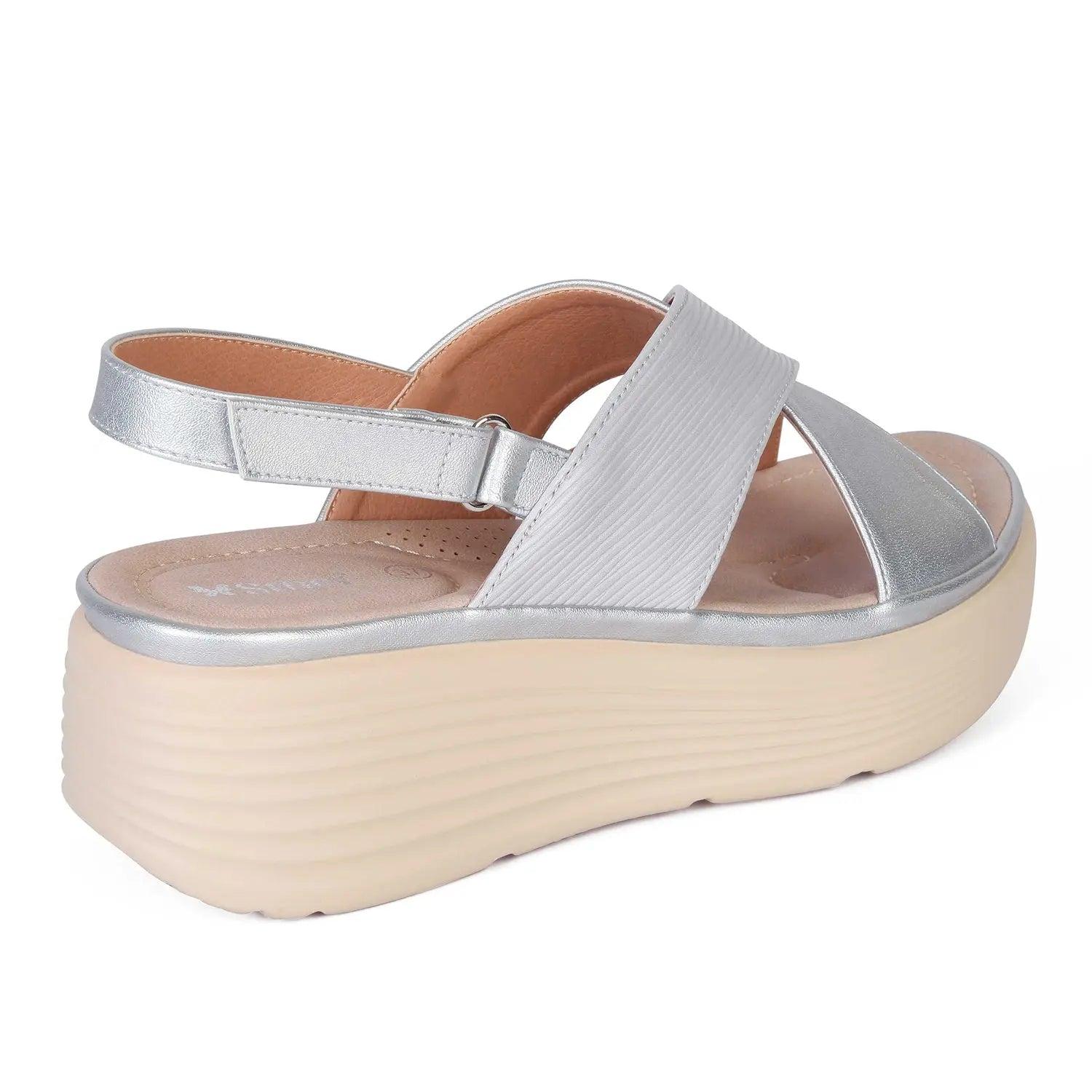 SANDALIA MUJER STHEF CASUAL PLATA 8001 PLATEADO 1121496 - 3