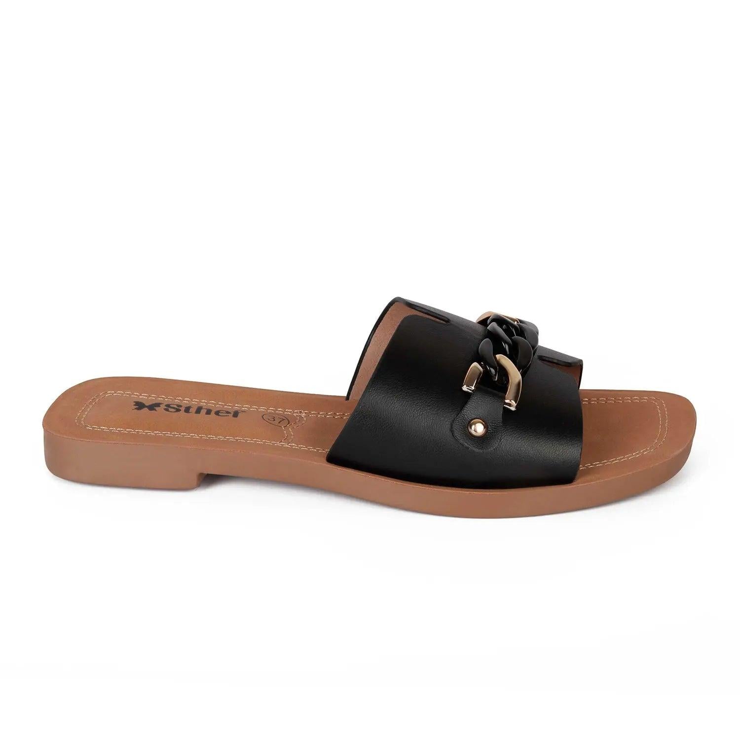SANDALIA MUJER STHEF CASUAL NEGRO 7996 NEGRO 1121442 - 2