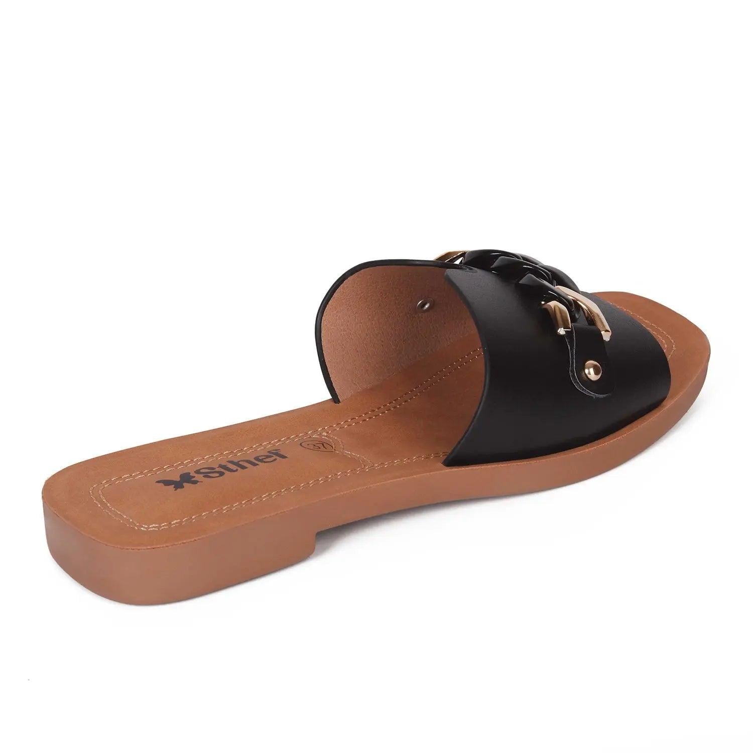 SANDALIA MUJER STHEF CASUAL NEGRO 7996 NEGRO 1121442 - 3