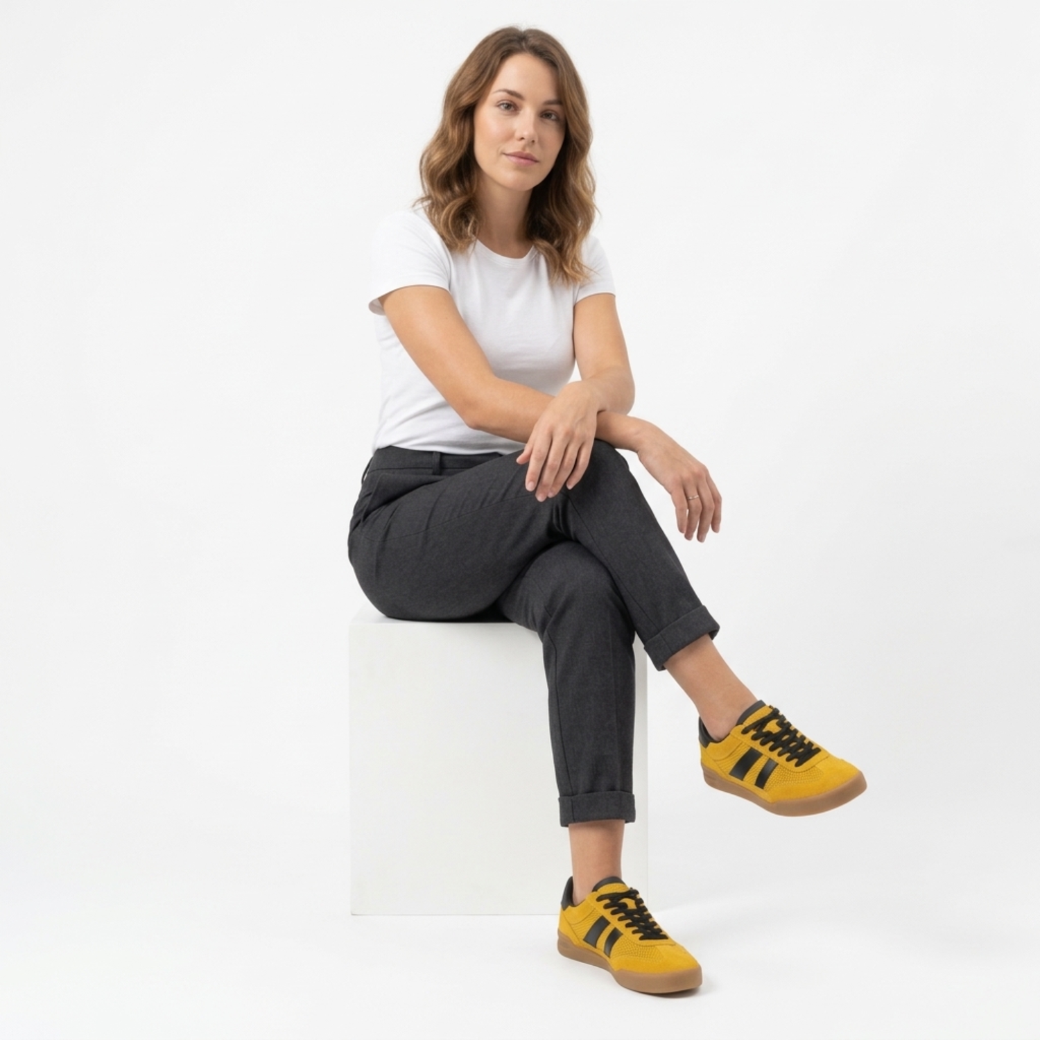 ZAPATILLA MUJER STHEF CASUAL AMARILLO 8142 AMARILLO 1136211 - 8