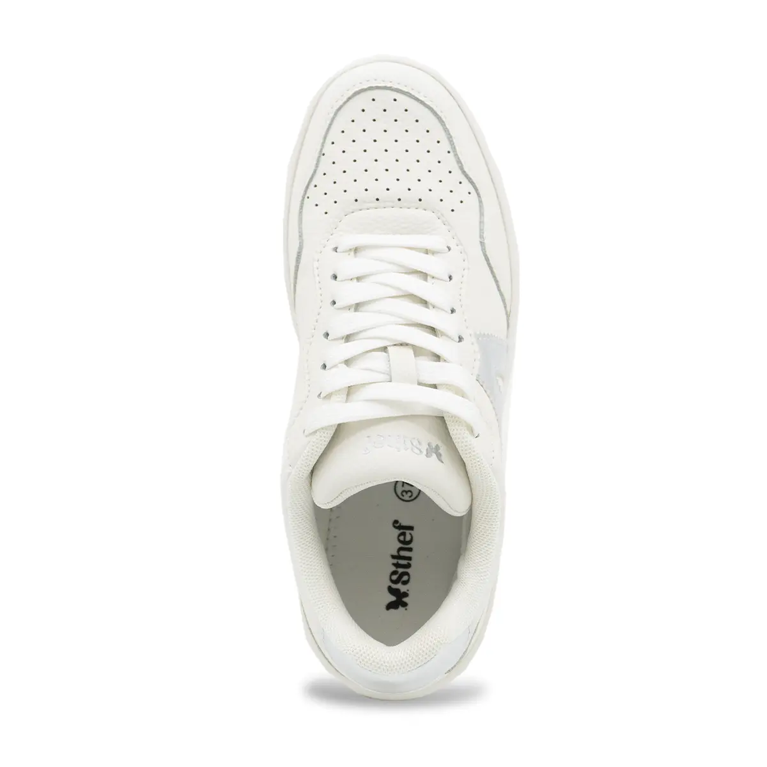 ZAPATILLA MUJER STHEF CASUAL BLANCO/PLATA 8143 BLANCO 1136222 - 4